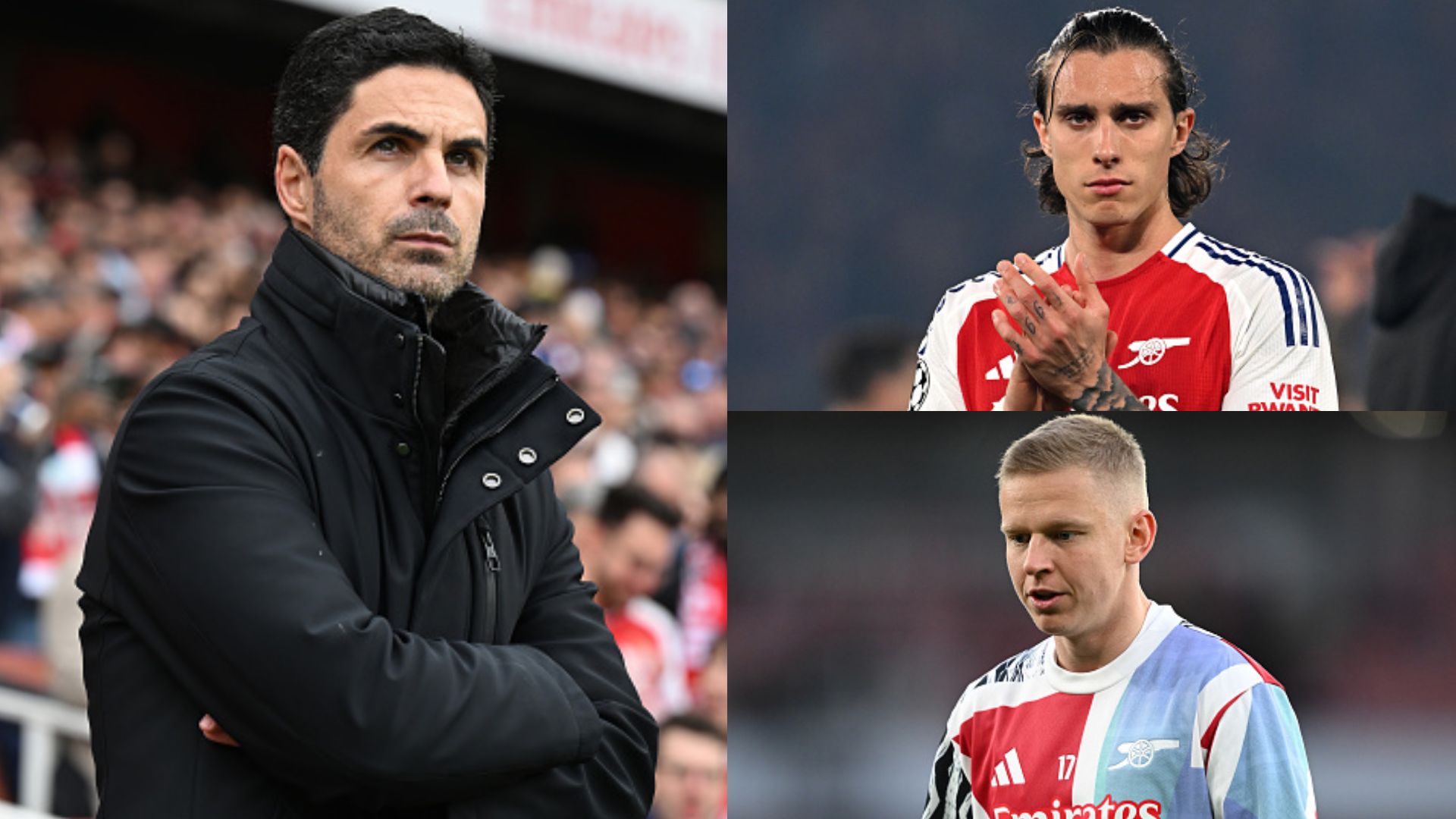 Arsenal Riccardo Calafiori Oleksandr Zinchenko 2025