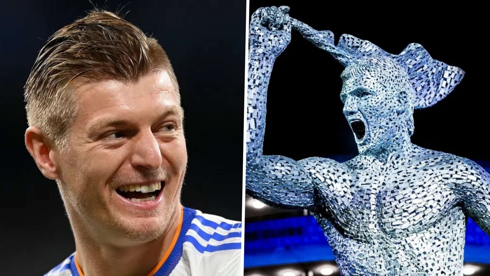 Toni Kroos & Sergio Aguero statue