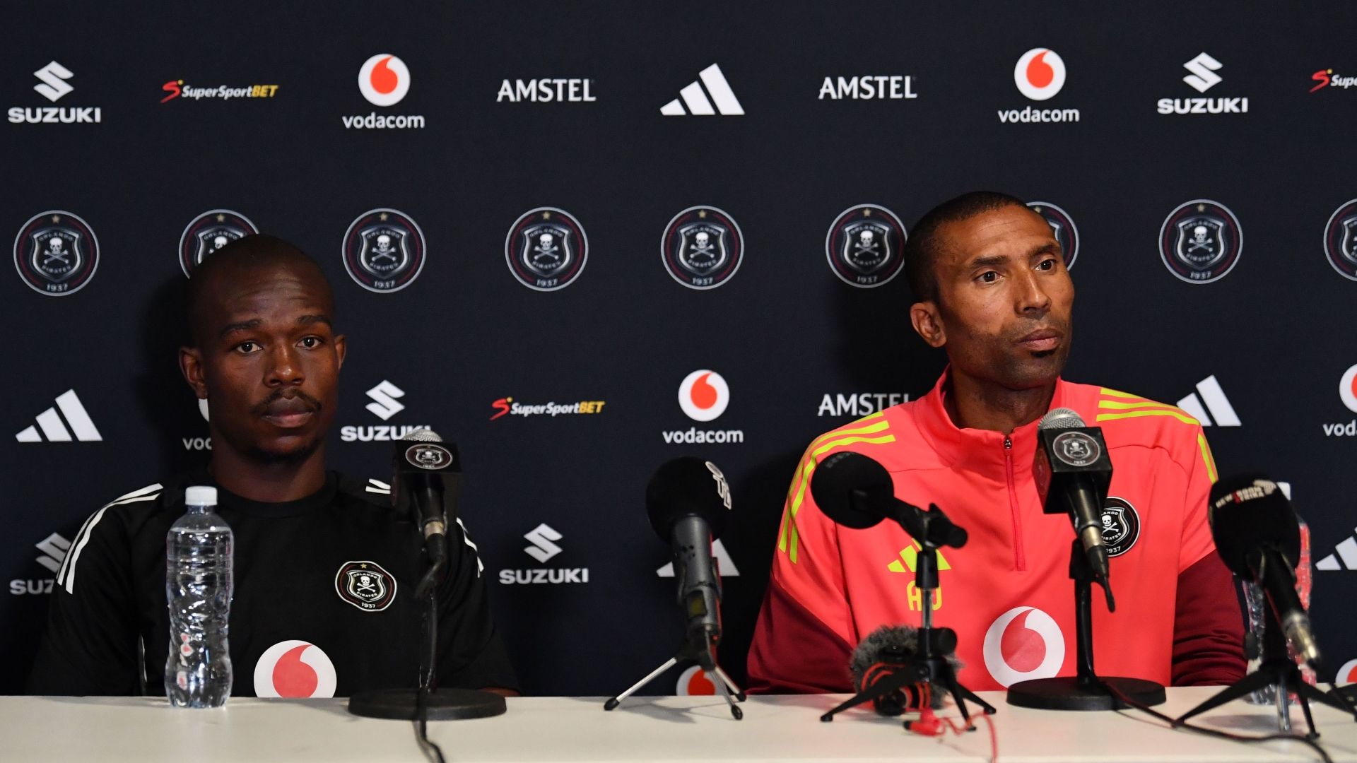 Abdeslam Ouaddou and Nkosinathi SIbisi, Orlando Pirates