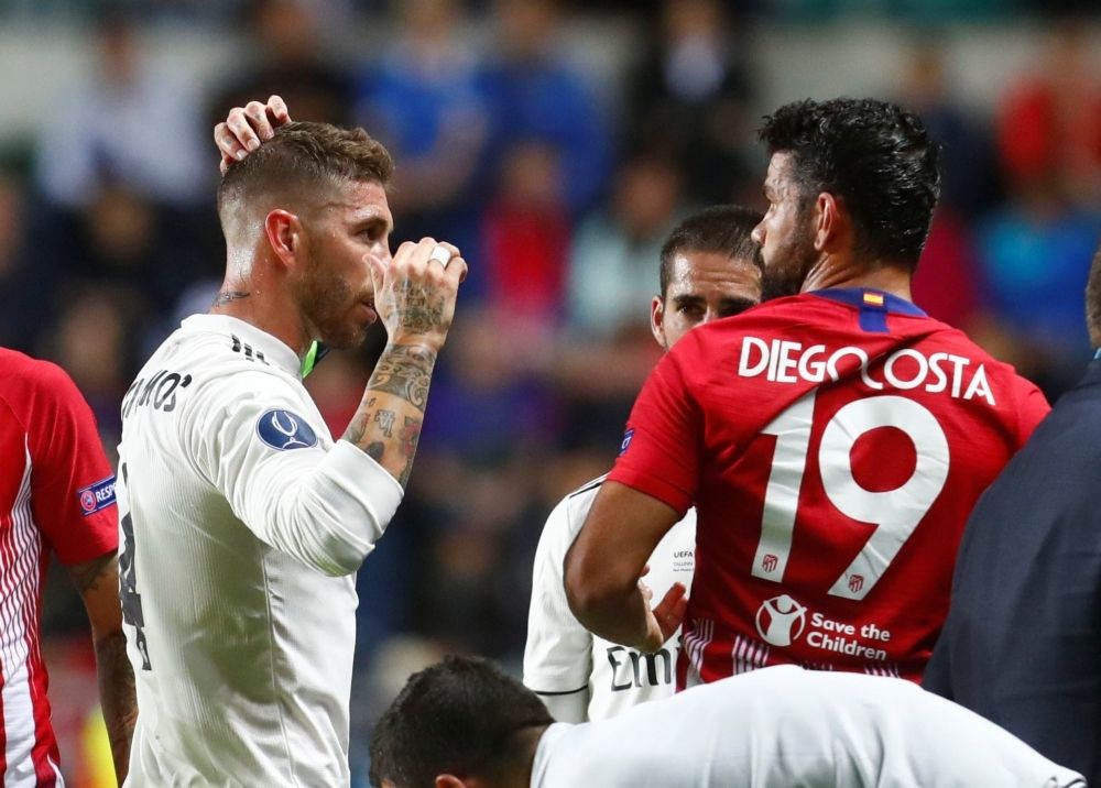 Costa Sergio Ramos Super Cup Real Madrid Atletico Madrid