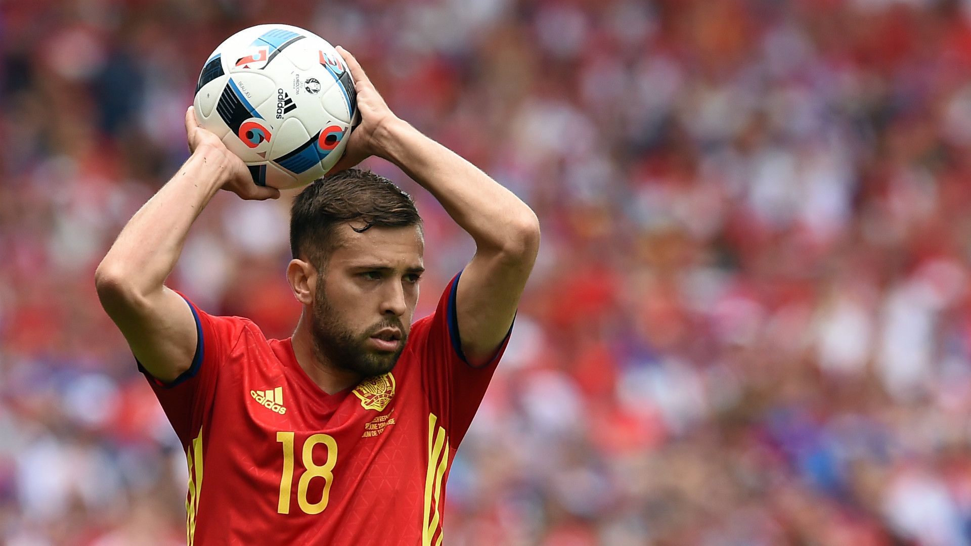Jordi Alba Spain Czech Republic Euro 2016