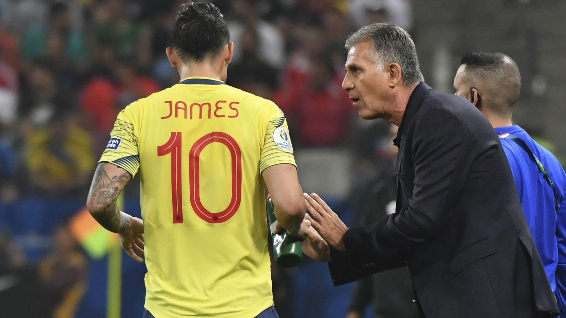 James Rodríguez & Carlos Queiroz Colombia Copa América 2019