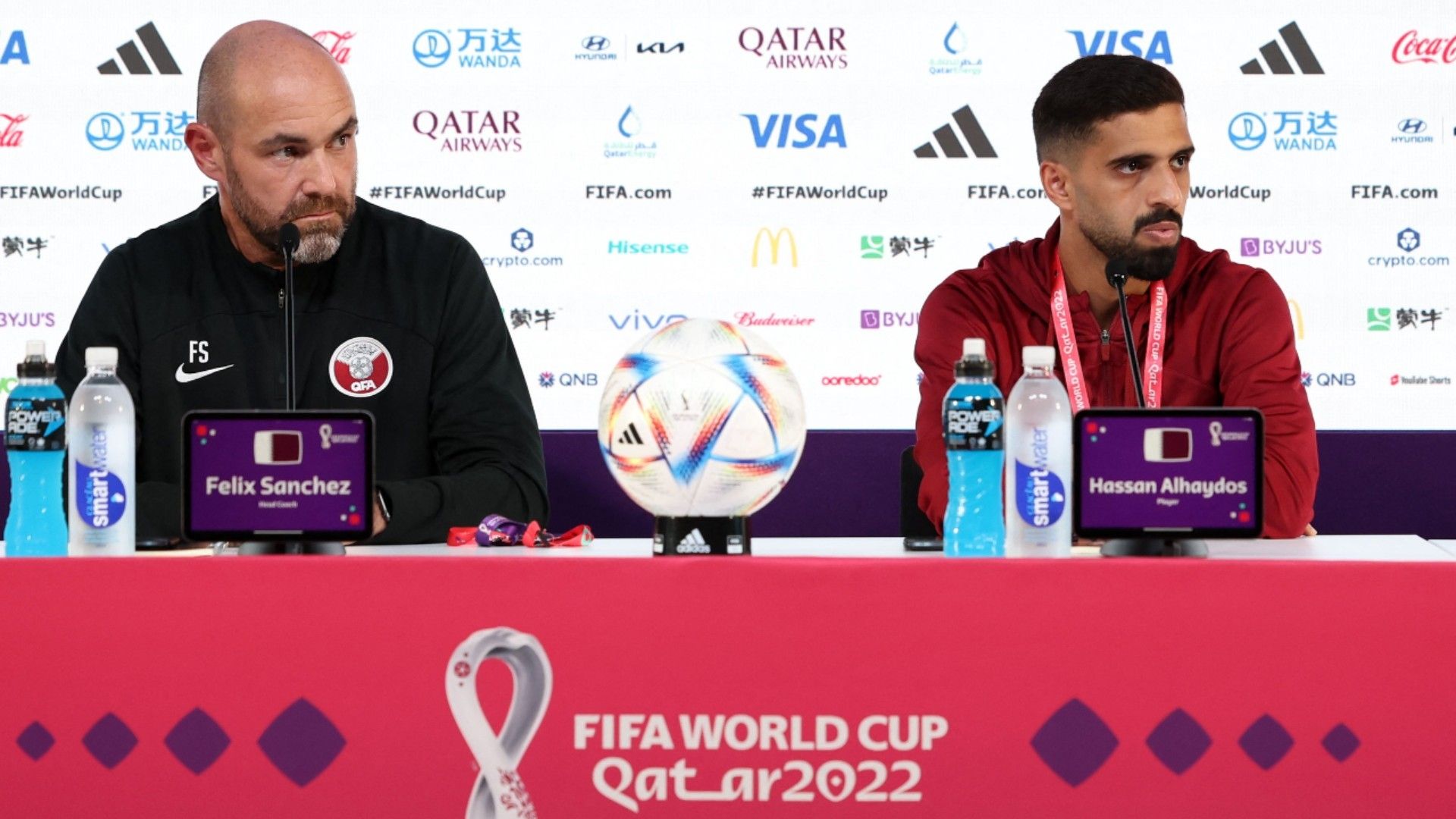 Félix Sanchez et Hassan Al Haydos