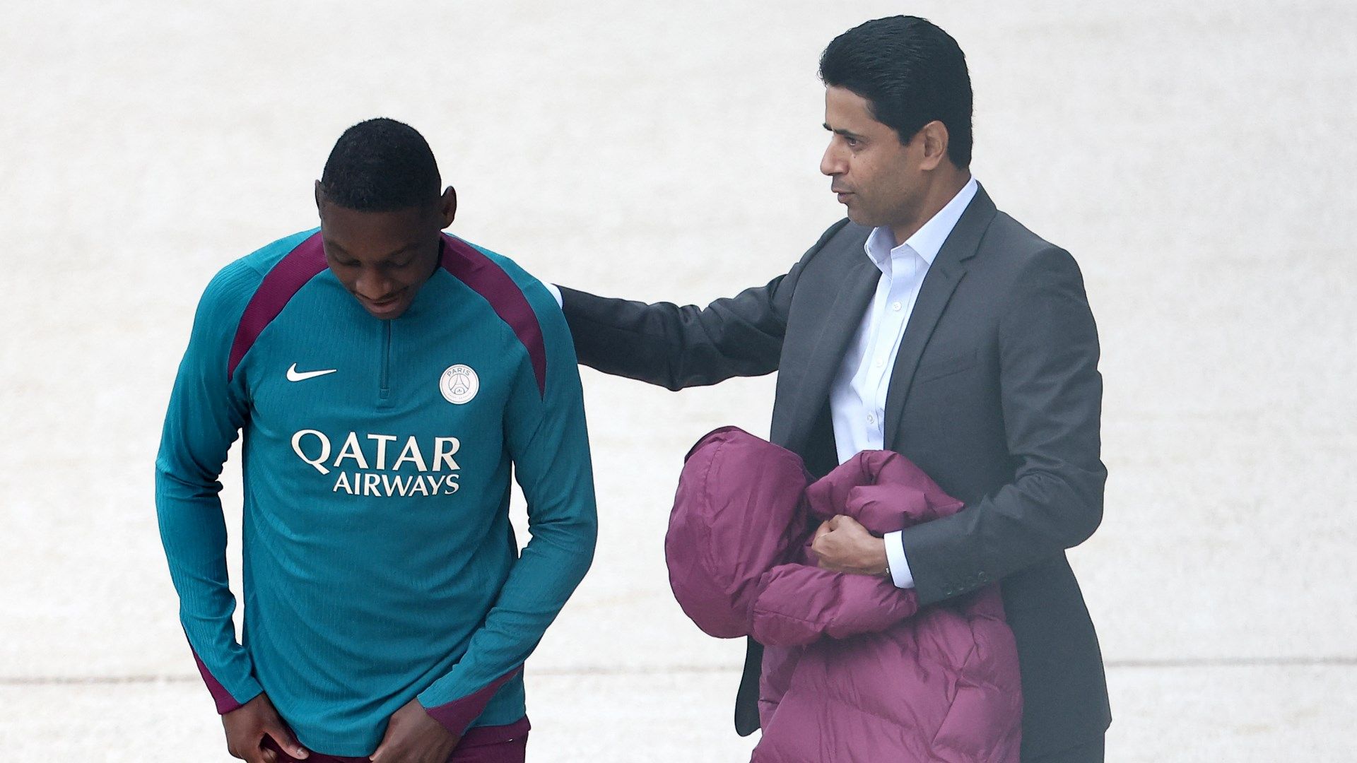 Randal Kolo Muani Nasser Al Khelaifi PSG 2024