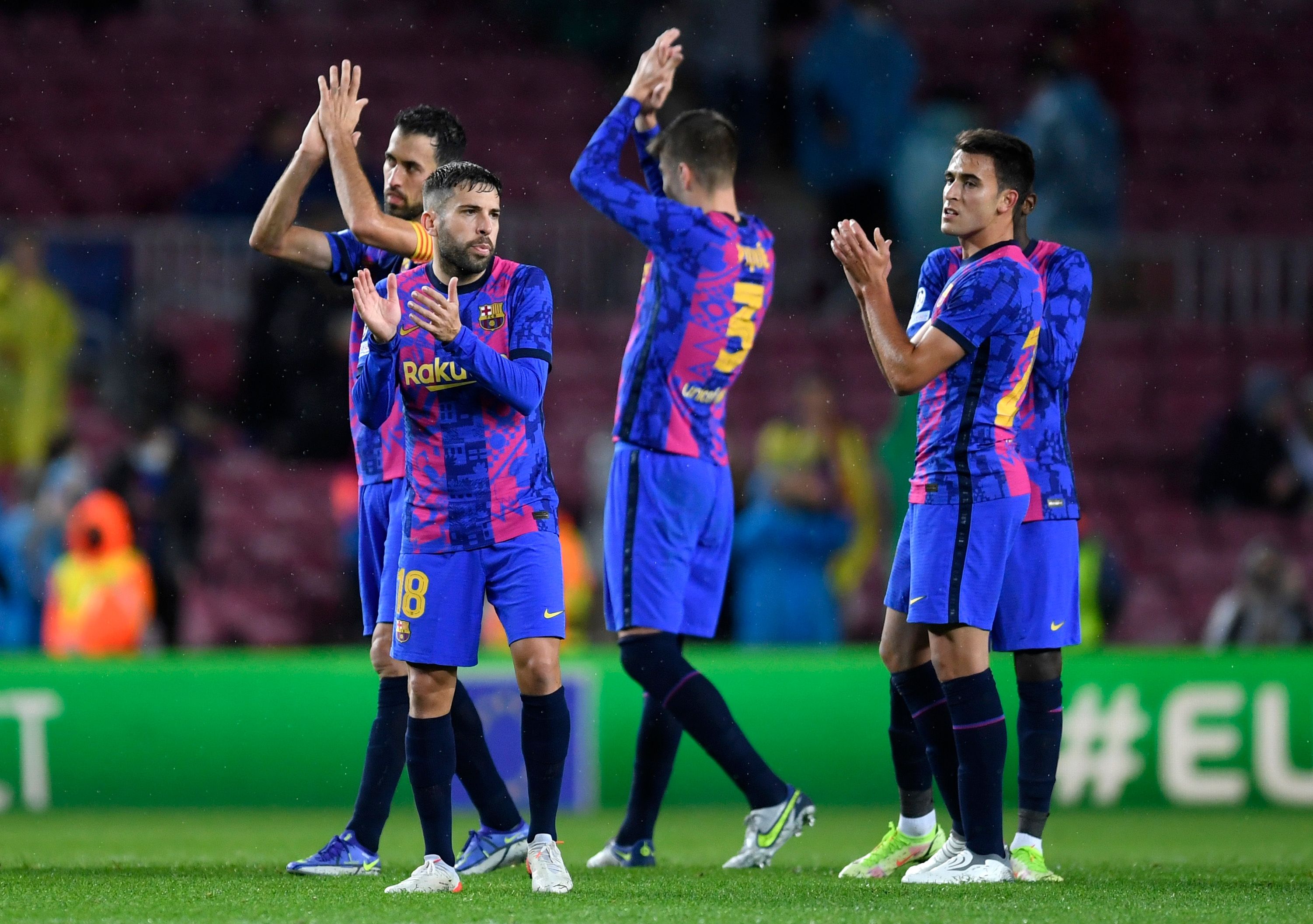 Jordi Alba Sergio Busquets Gerard Pique Eric Garcia Barcelona