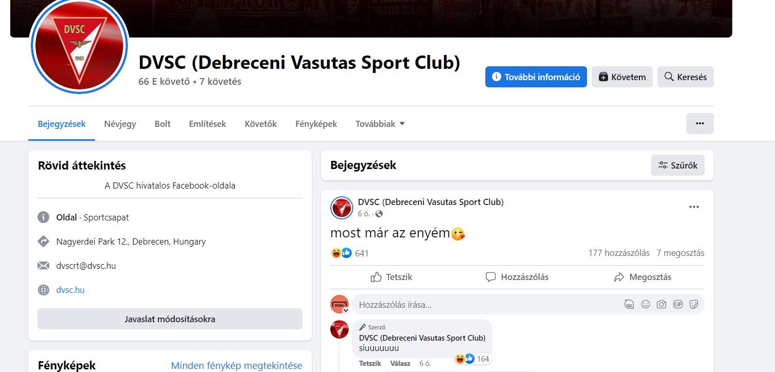 DVSC Facebook