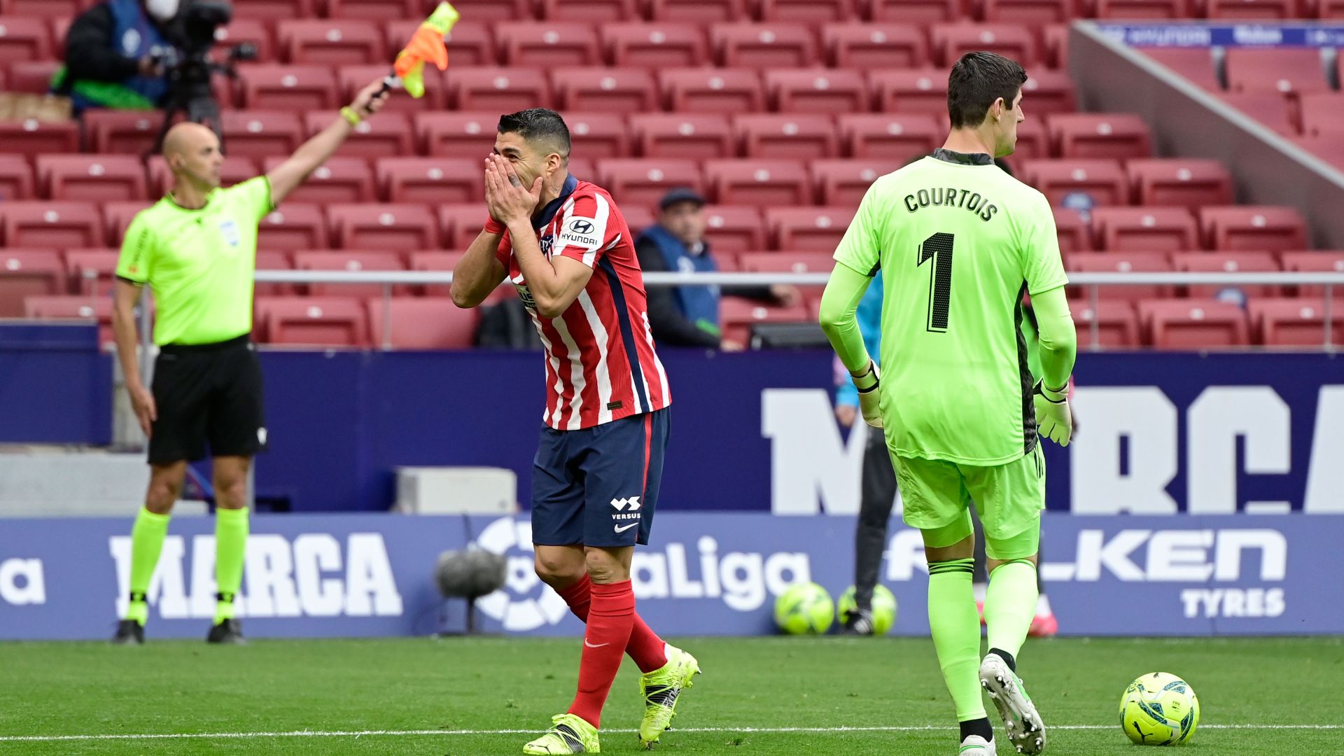 Thibaut Courtois, Luis Suárez, Atlético de Madrid, Real Madrid, Primera División