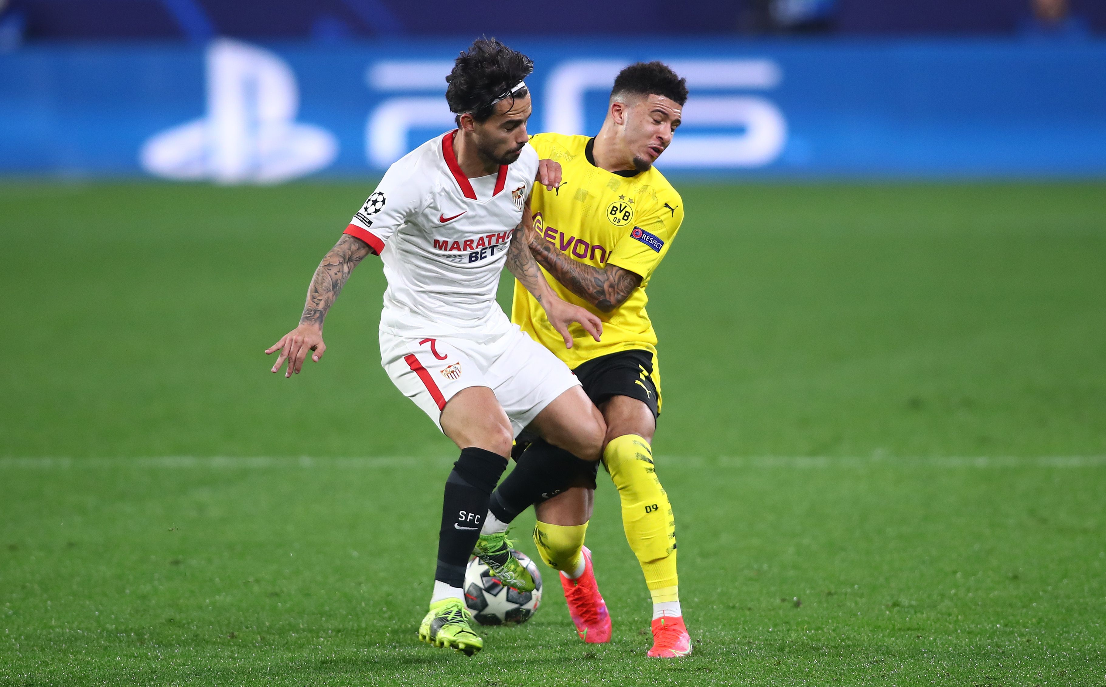 Jadon Sancho Suso Borussia Dortmund Sevilla