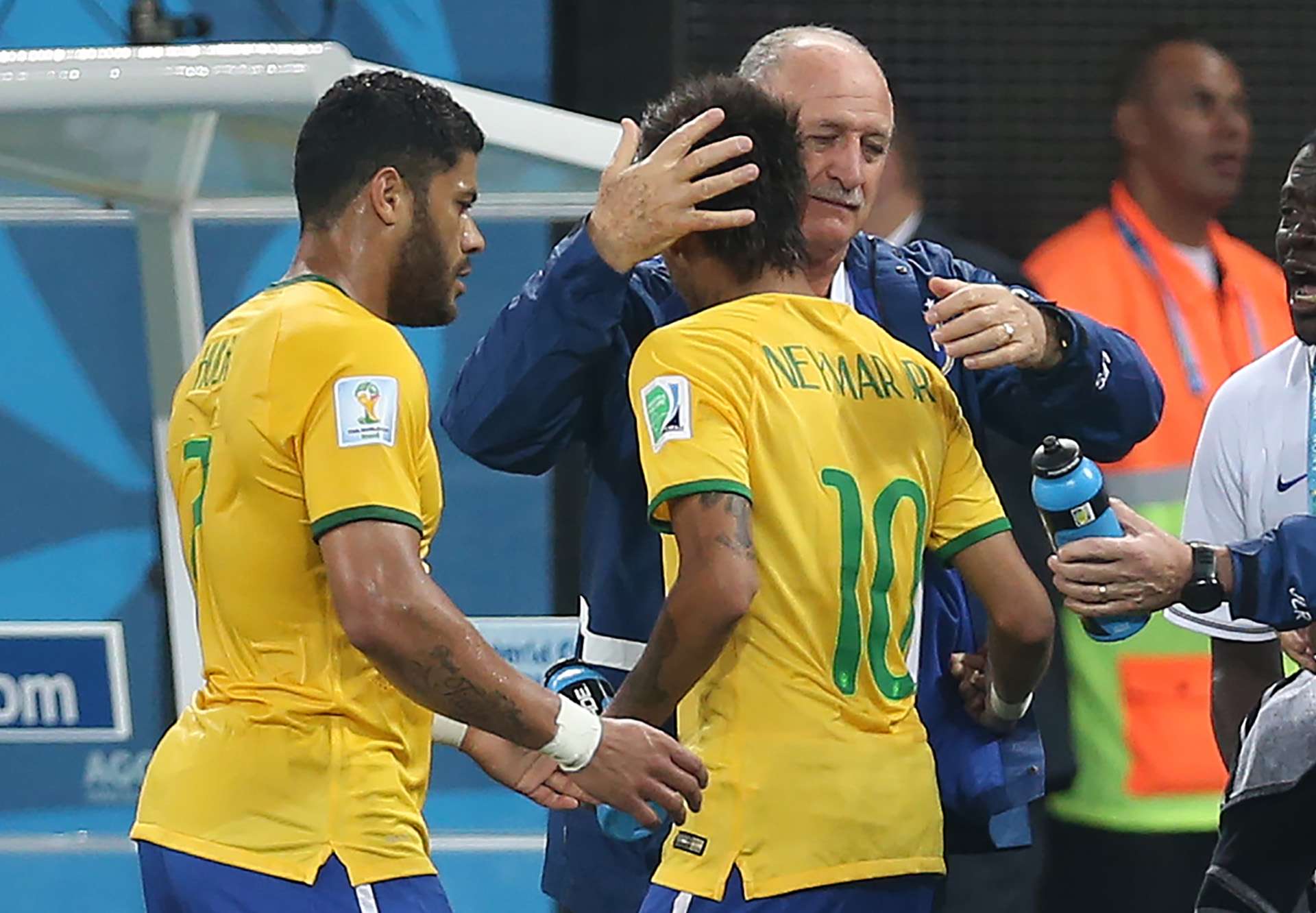 Neymar Luiz Scolari Brazil Croatia 2014 World Cup Group A 06122014