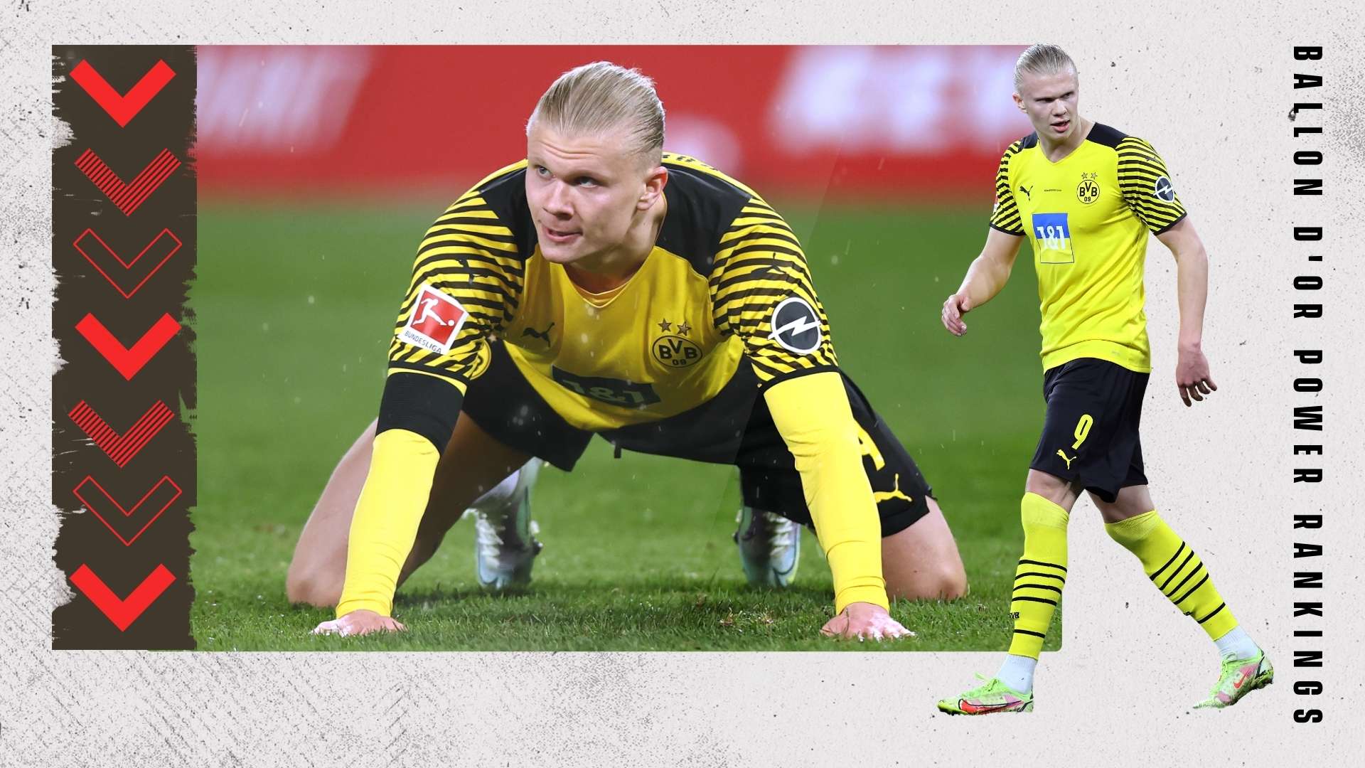 Ballon d'Or Rankings Erling Haaland GFX