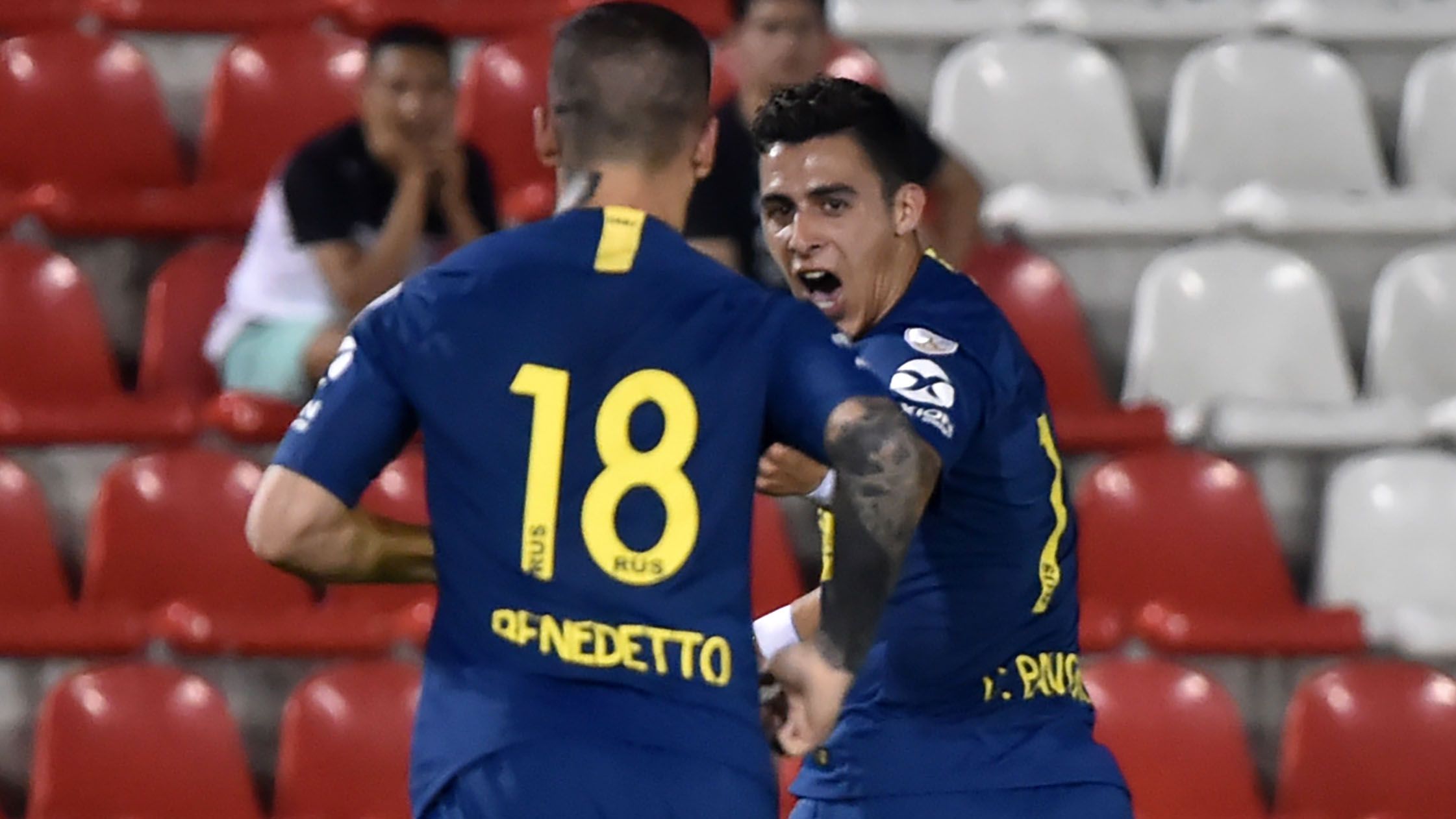 AFP Libertad Boca Juniors Copa CONMEBOL Libertadores 30082018 Dario Benedetto Cristian Pavon