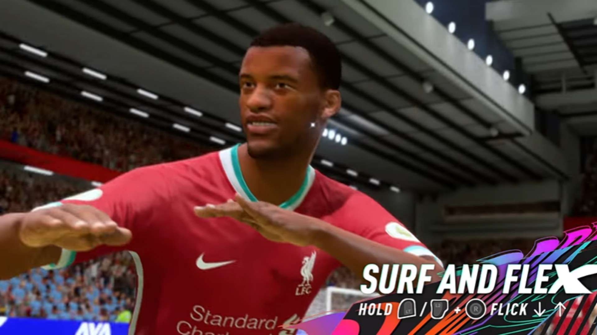 Surf y flexionar nuevo festejo FIFA 21