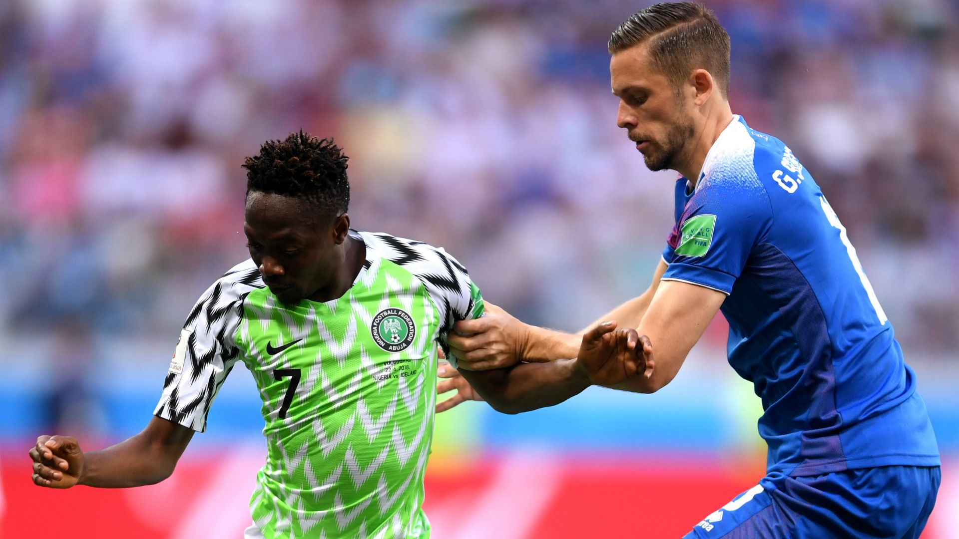 Ahmed Musa Gylfi Sigurdsson Nigeria Iceland 2018 World Cup