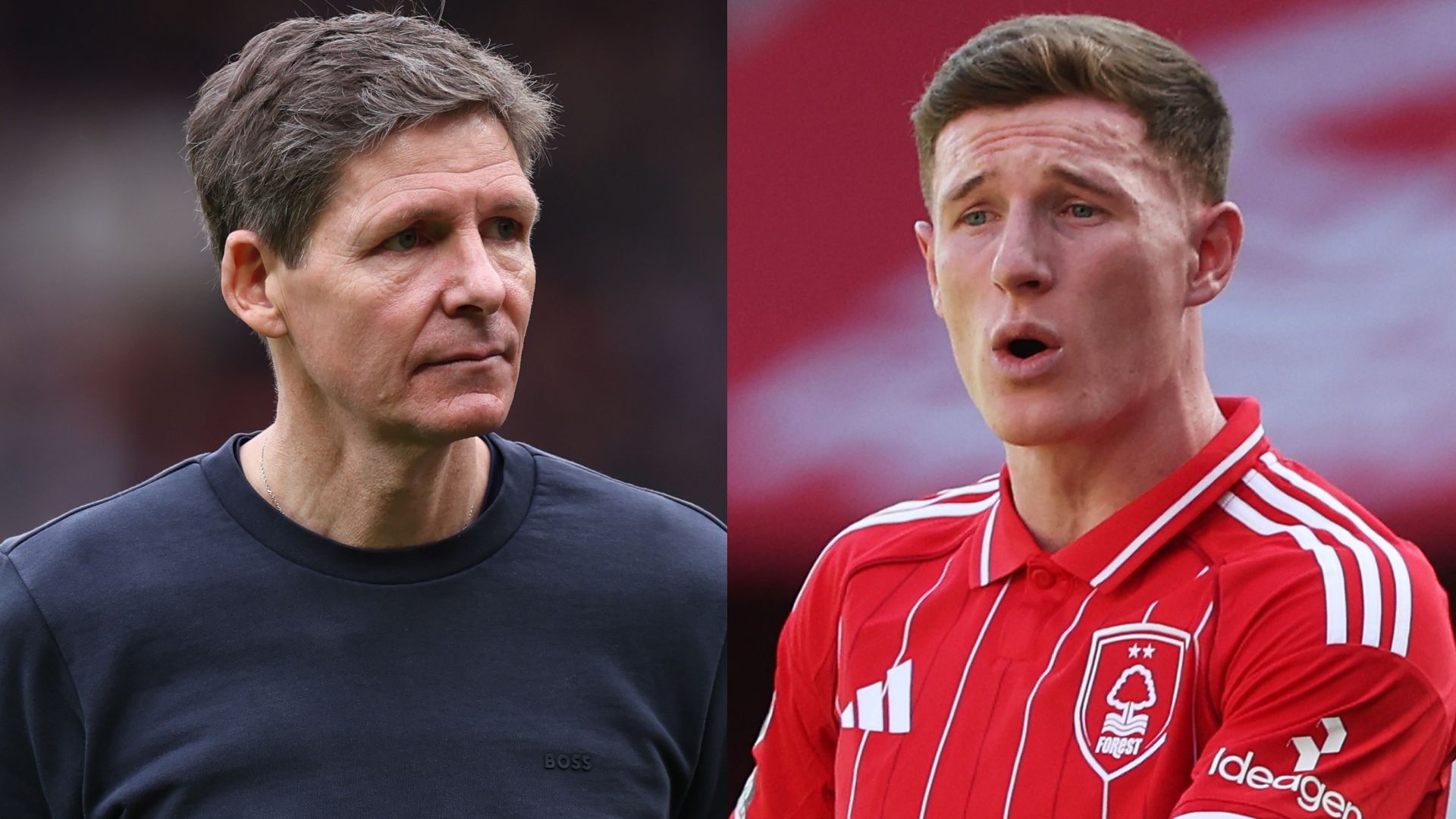 Oliver Glasner Elliot Anderson Nottingham Forest