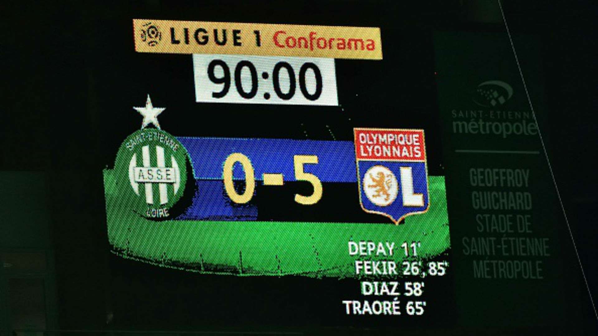 Saint-Etienne Lyon Ligue 1