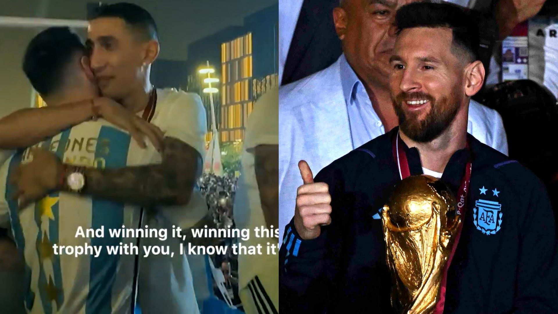 Angel Di Maria Lionel Messi 