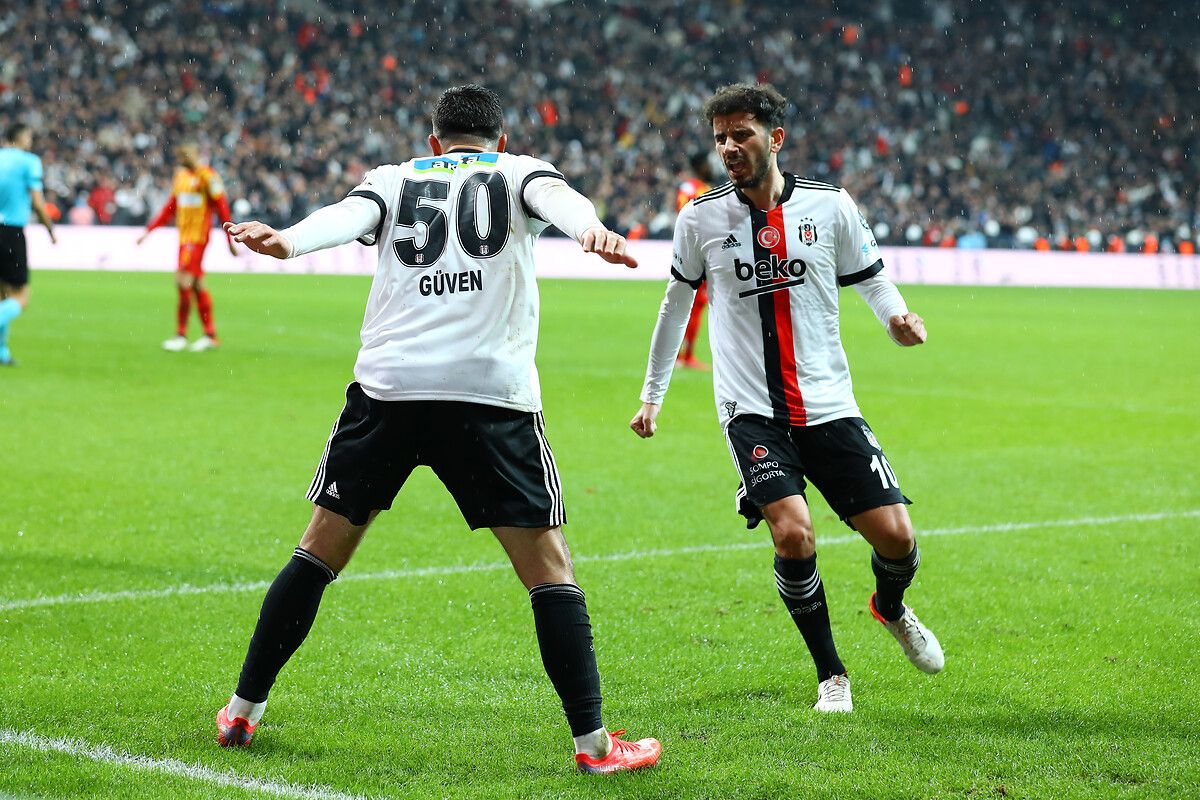 Guven Yalcin & Oguzhan Ozyakup Goal Celebration Besiktas vs. Kayserispor 12/12/21