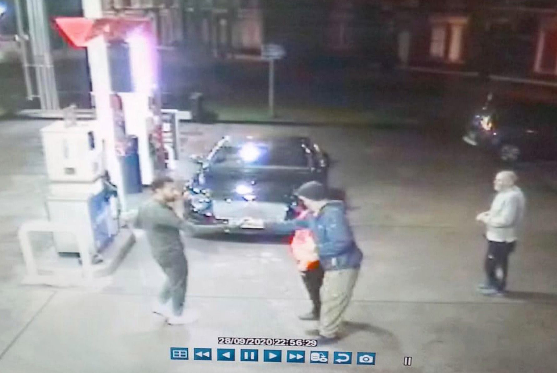 Salah helping homeless man camera