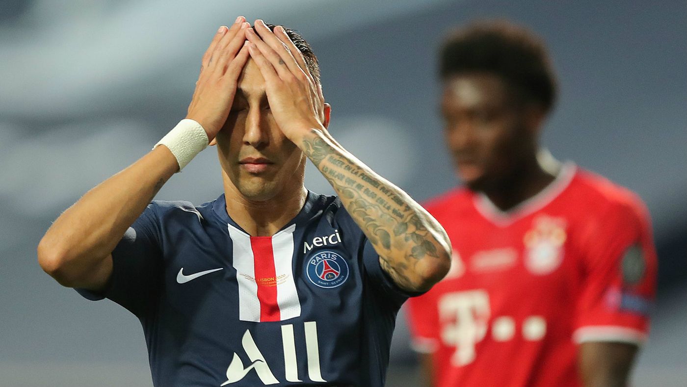 Flocage officiel PSG Europe third 2019/20 N°11 Di Maria (bleu/rouge