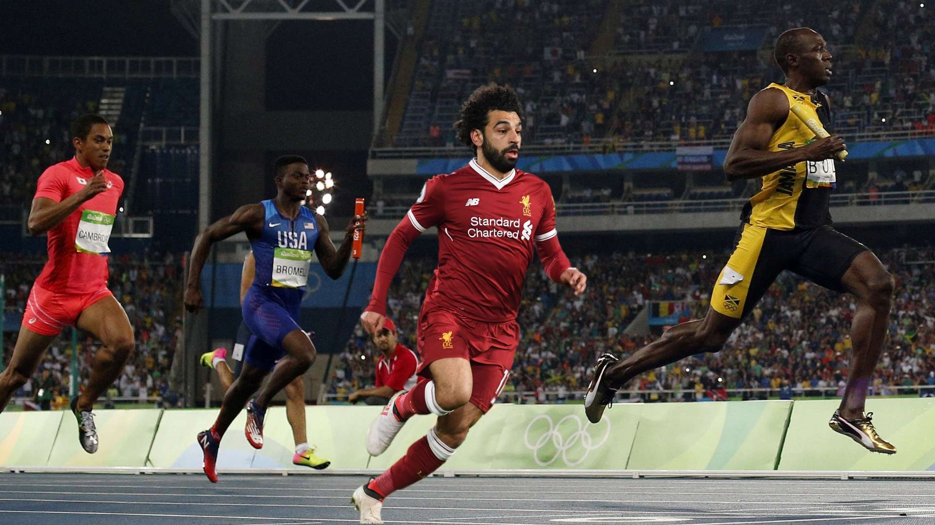 Mohamed Salah, Usain Bolt, Olympic Games