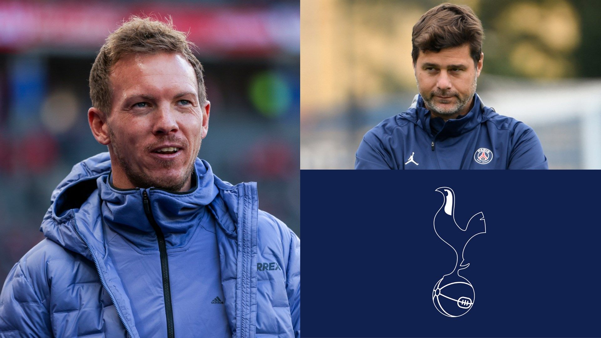 Julian Nagelsmann Mauricio Pochettino Tottenham badge