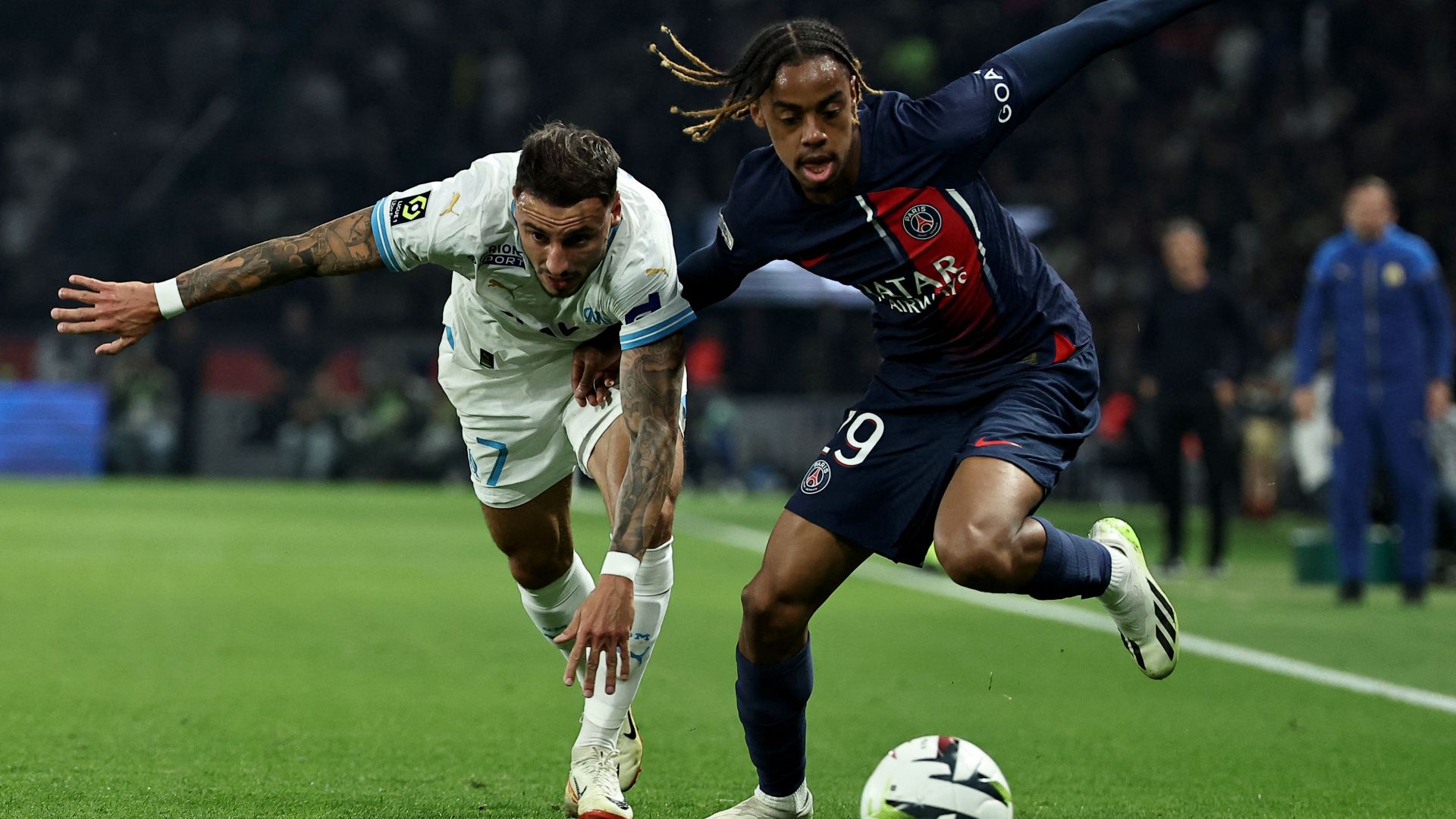 Bradley Barcola PSG Marseille Ligue 1 24092023