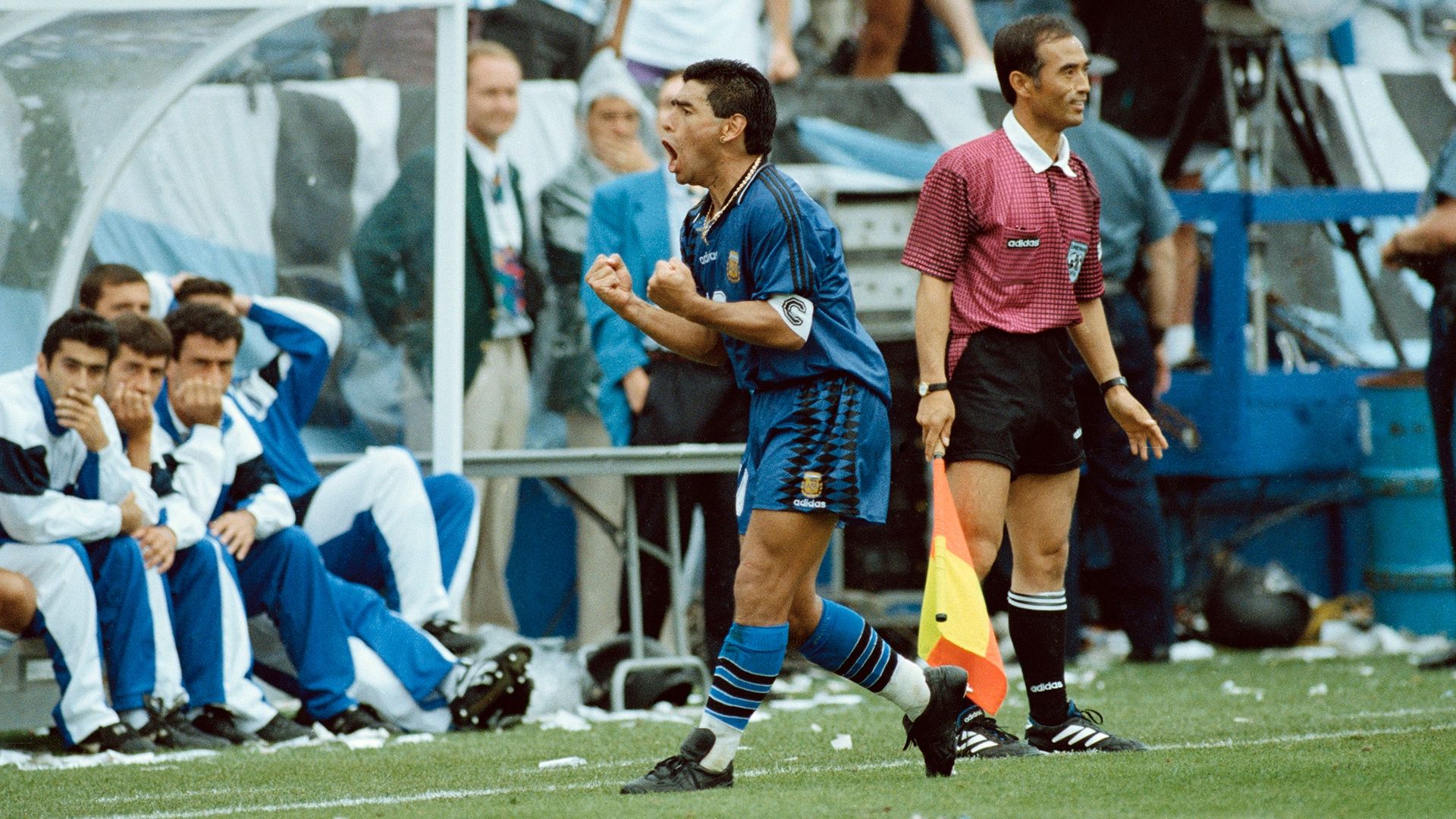 Diego Maradona Argentina Nigeria 1994 World Cup