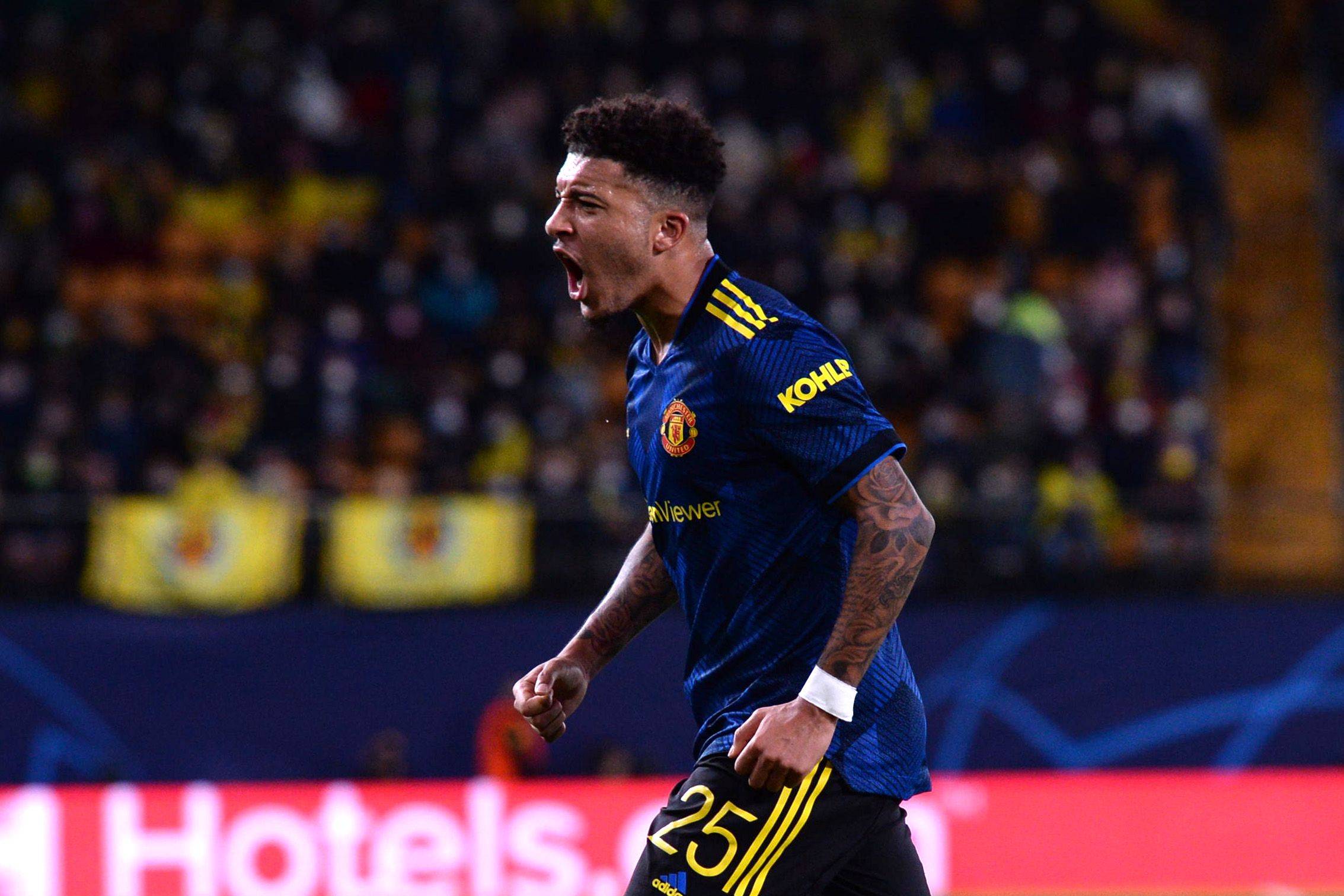 Jadon Sancho Manchester United Villarreal