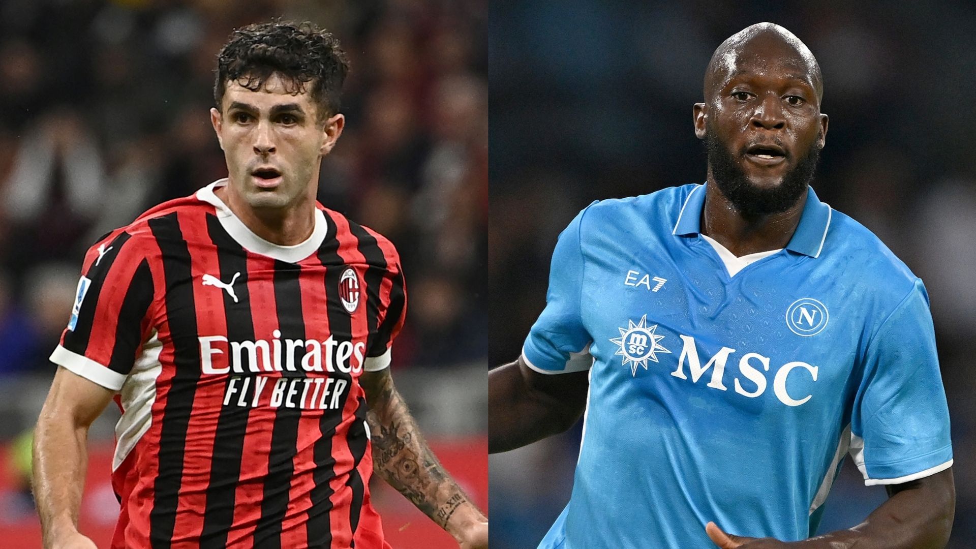 Christian Pulisic Milan Romelu Lukaku Napoli