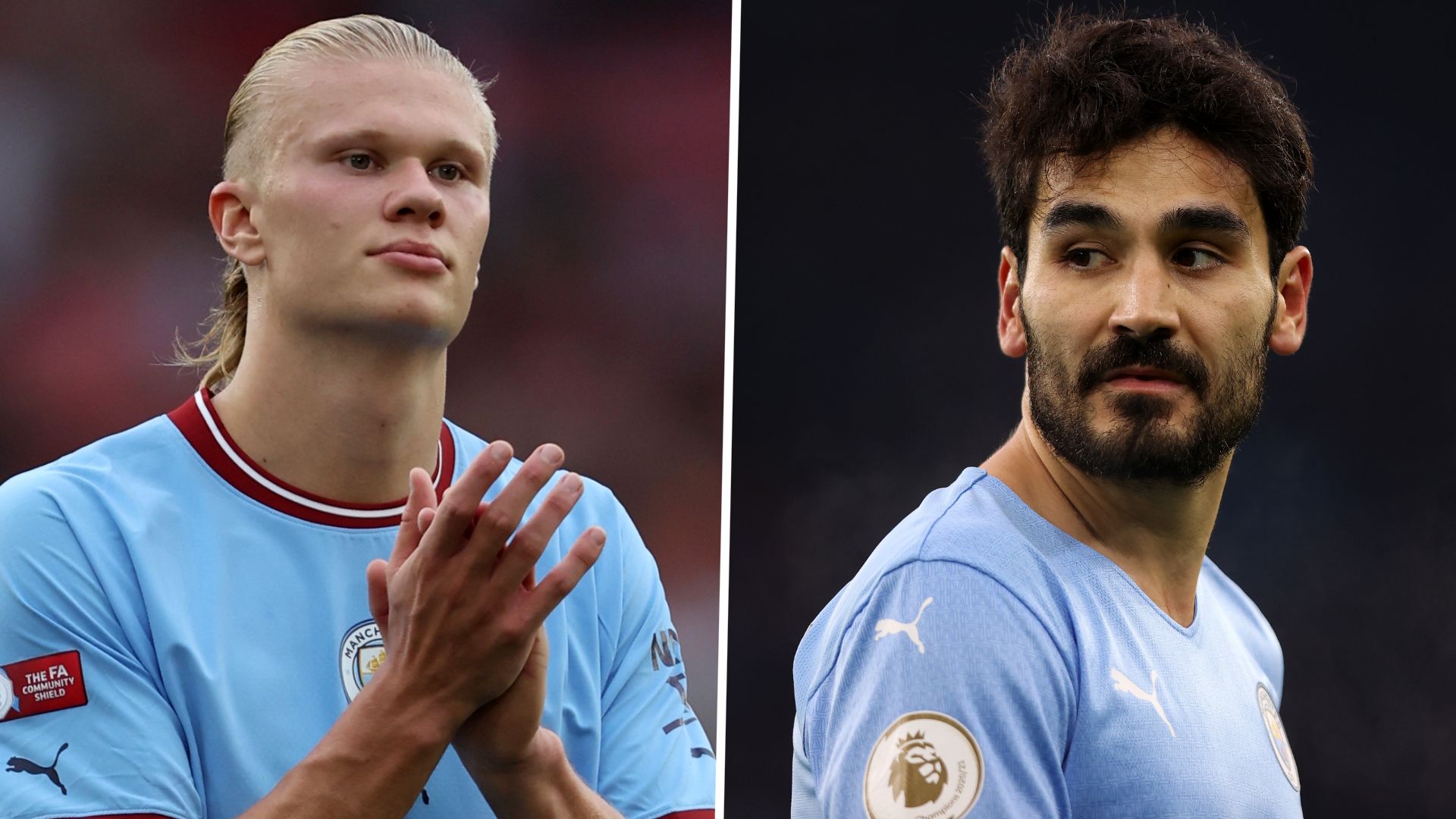 Erling Haaland ilkay gundogan Manchester City GFX