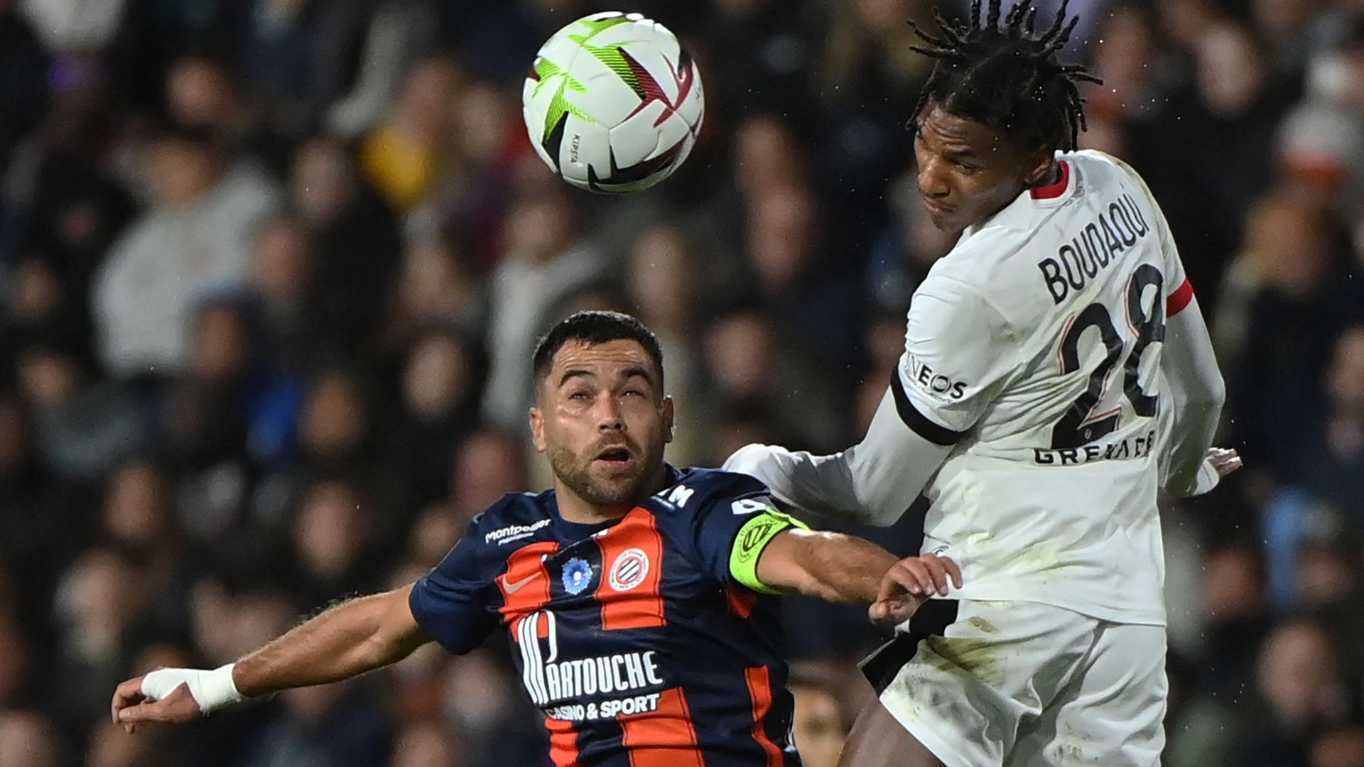 Teji Savanier Hichem Boudaoui Montpellier Nice Ligue 1 10112023
