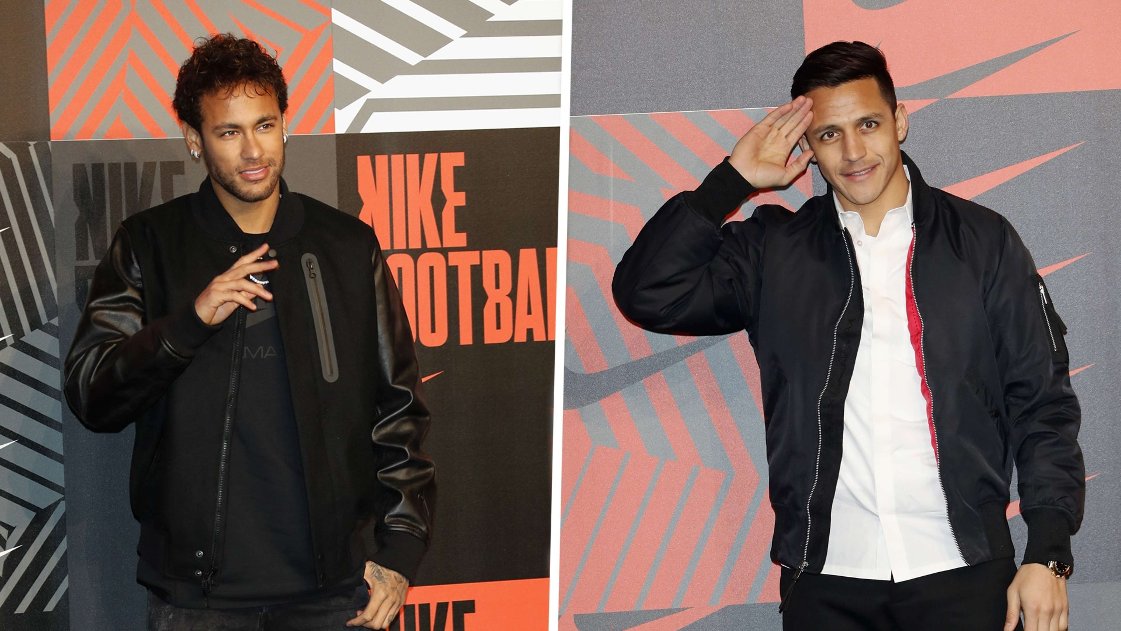 Neymar Alexis Sanchez Nike Mercurial launch party