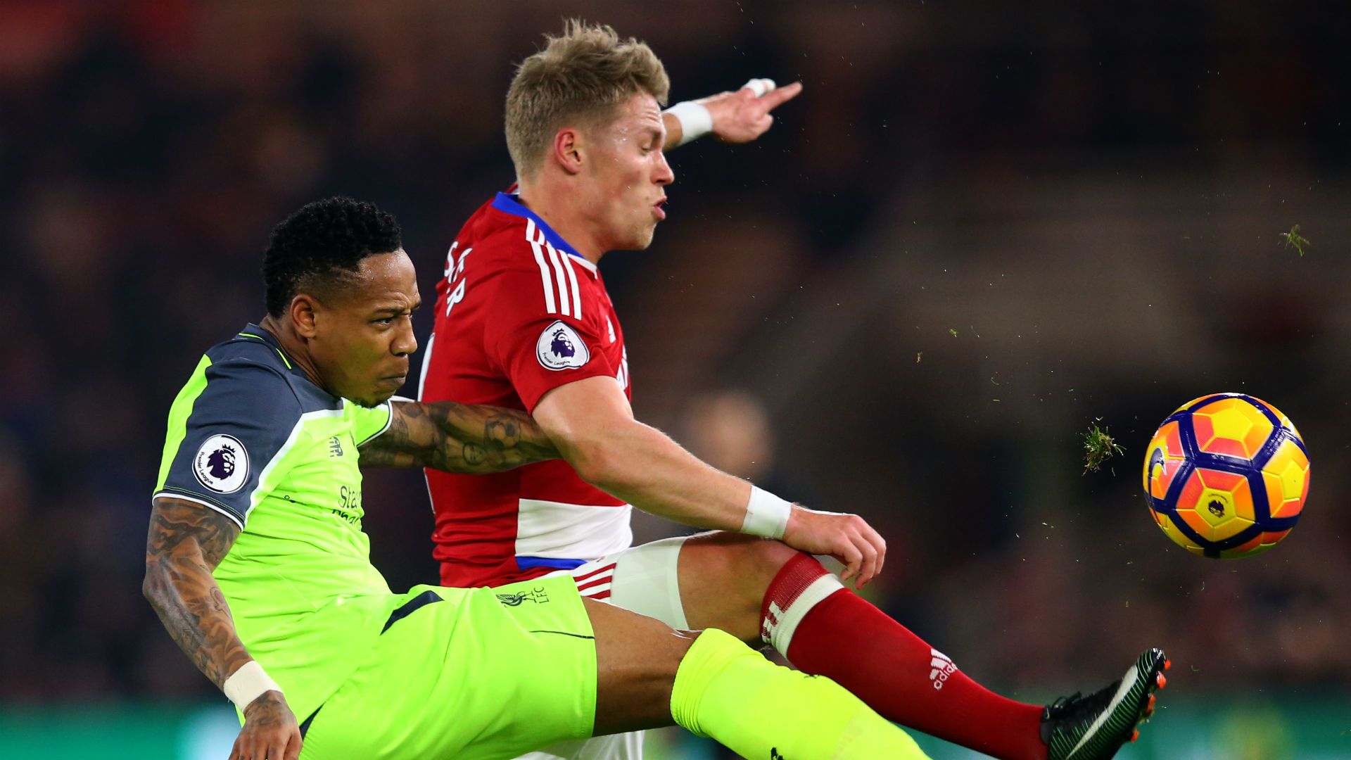 Nathaniel Clyne Premier League Middlesbrough v Liverpool