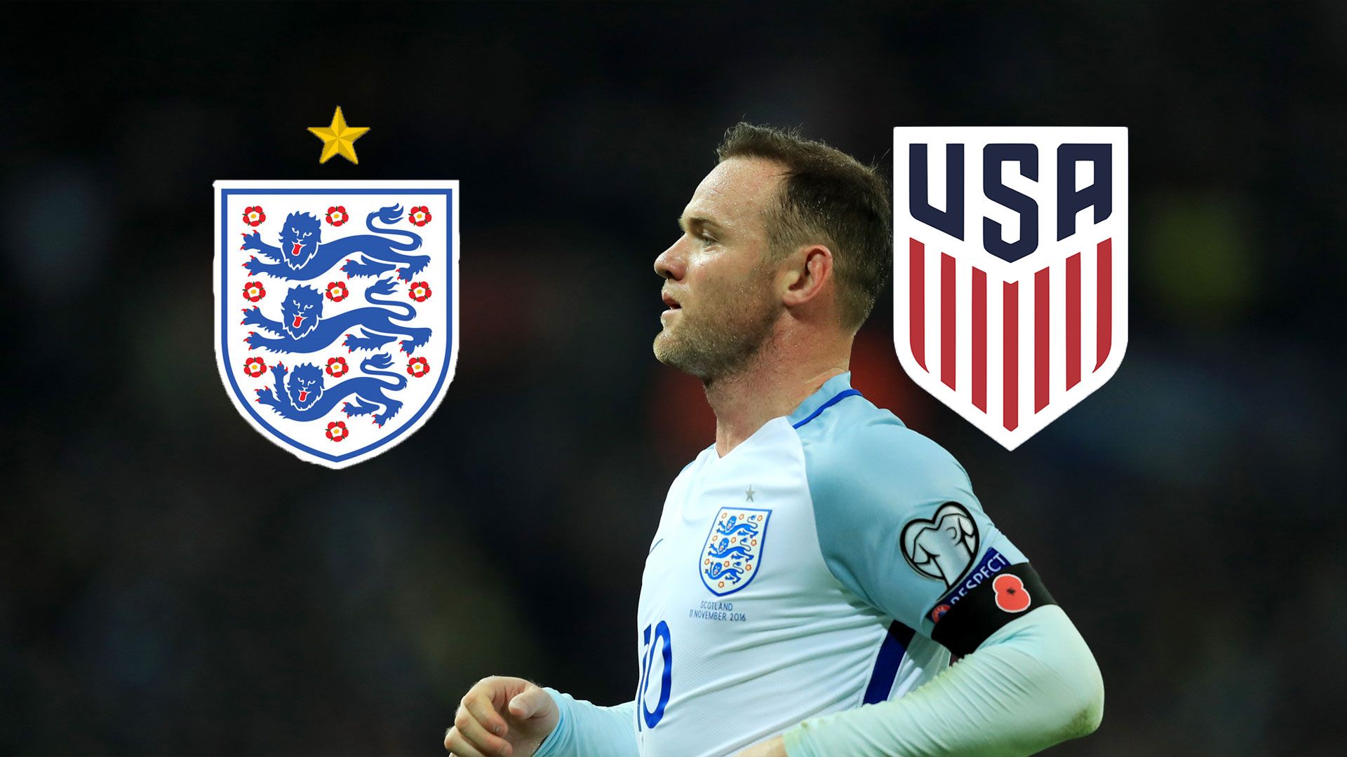 England USA TV LIVE STREAM DAZN WAYNE ROONEY