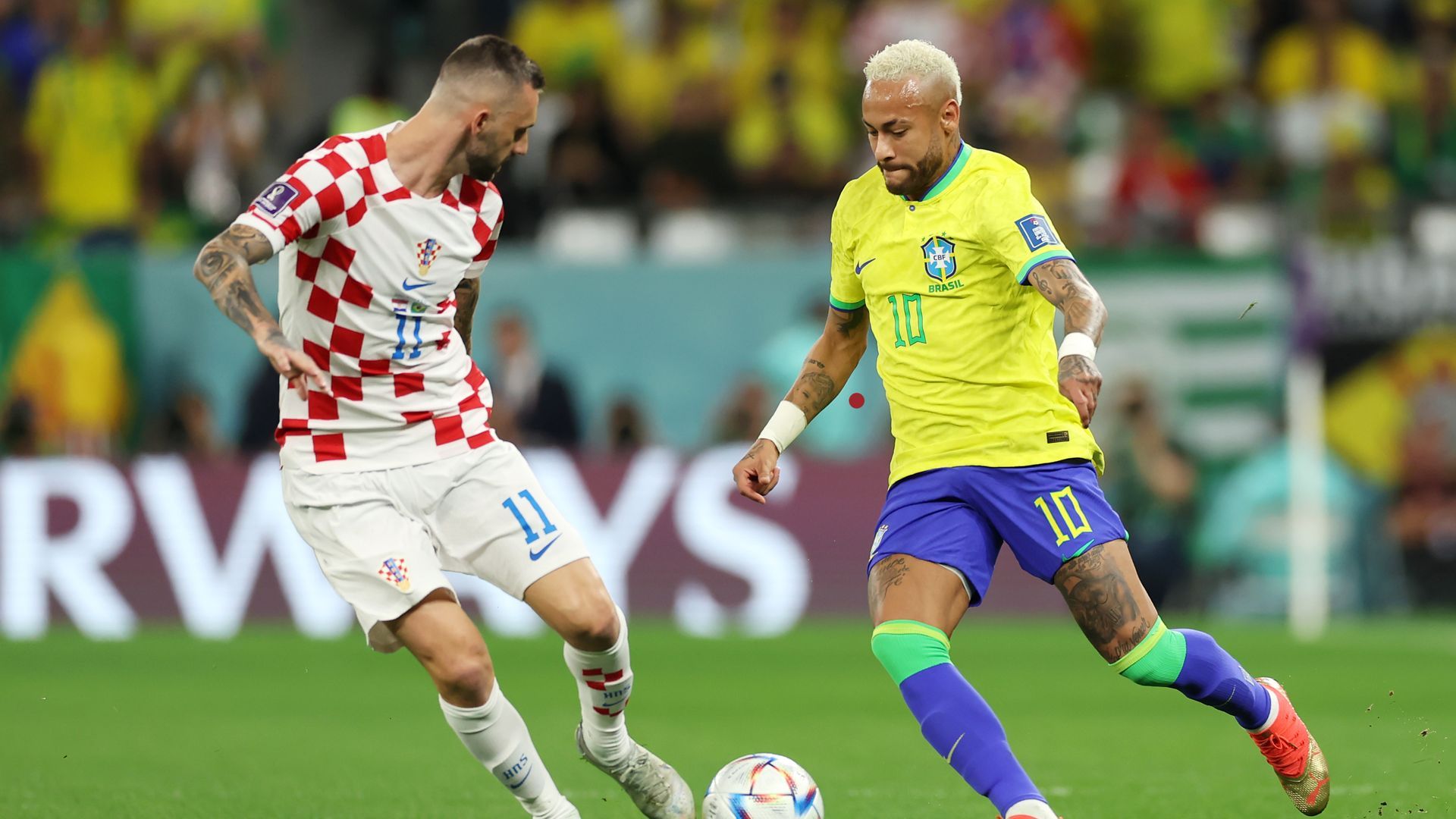 Neymar, Marcelo Brozovic, Croácia x Brasil, Copa do Mundo 2022