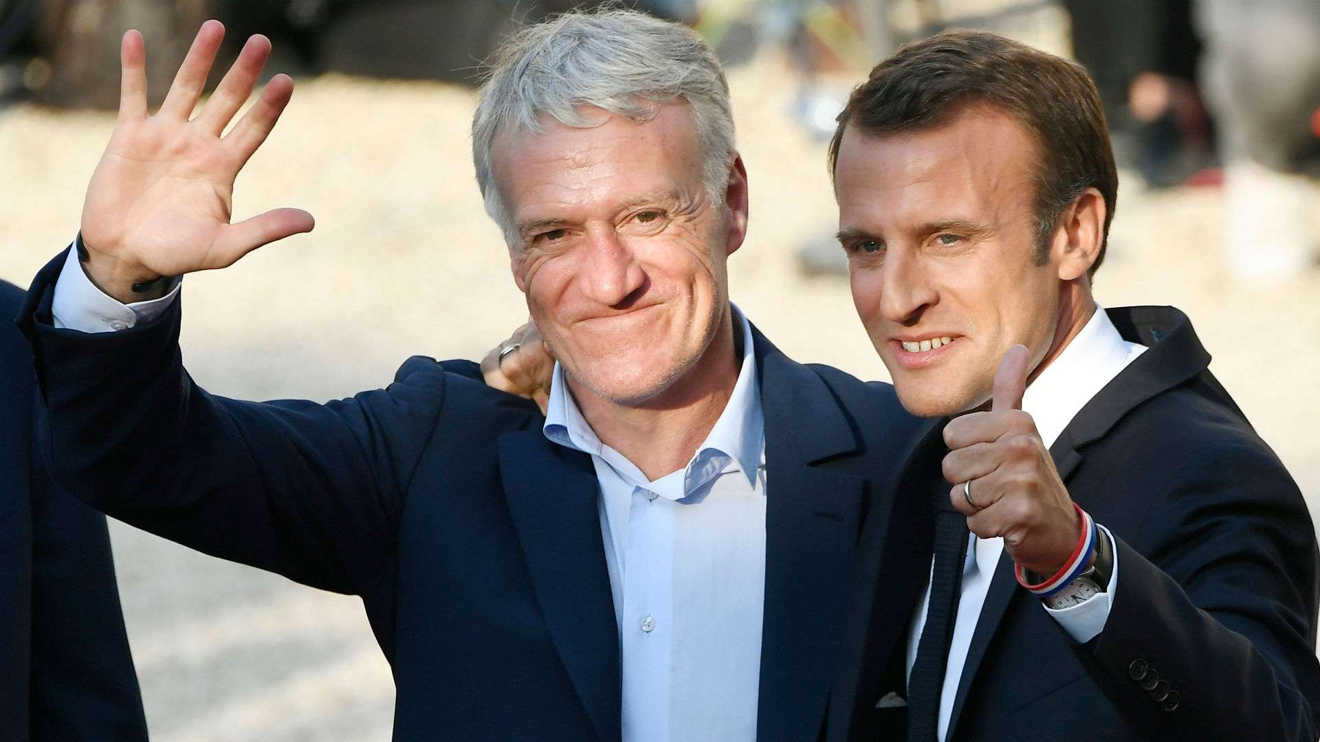 Didier Deschamps Emmanuel Macron Paris France 16072018