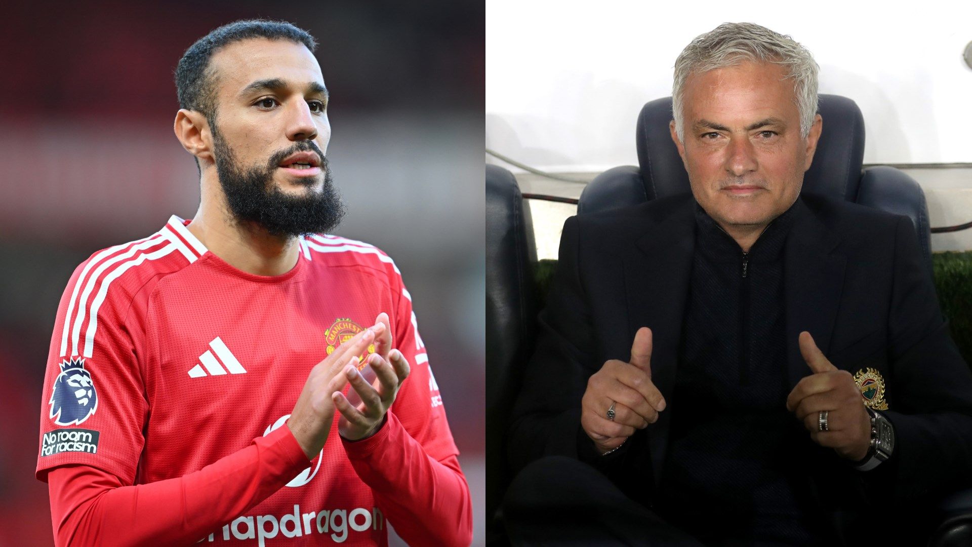 Nousair Mazraoui Jose Mourinho Man Utd Fenerbahce