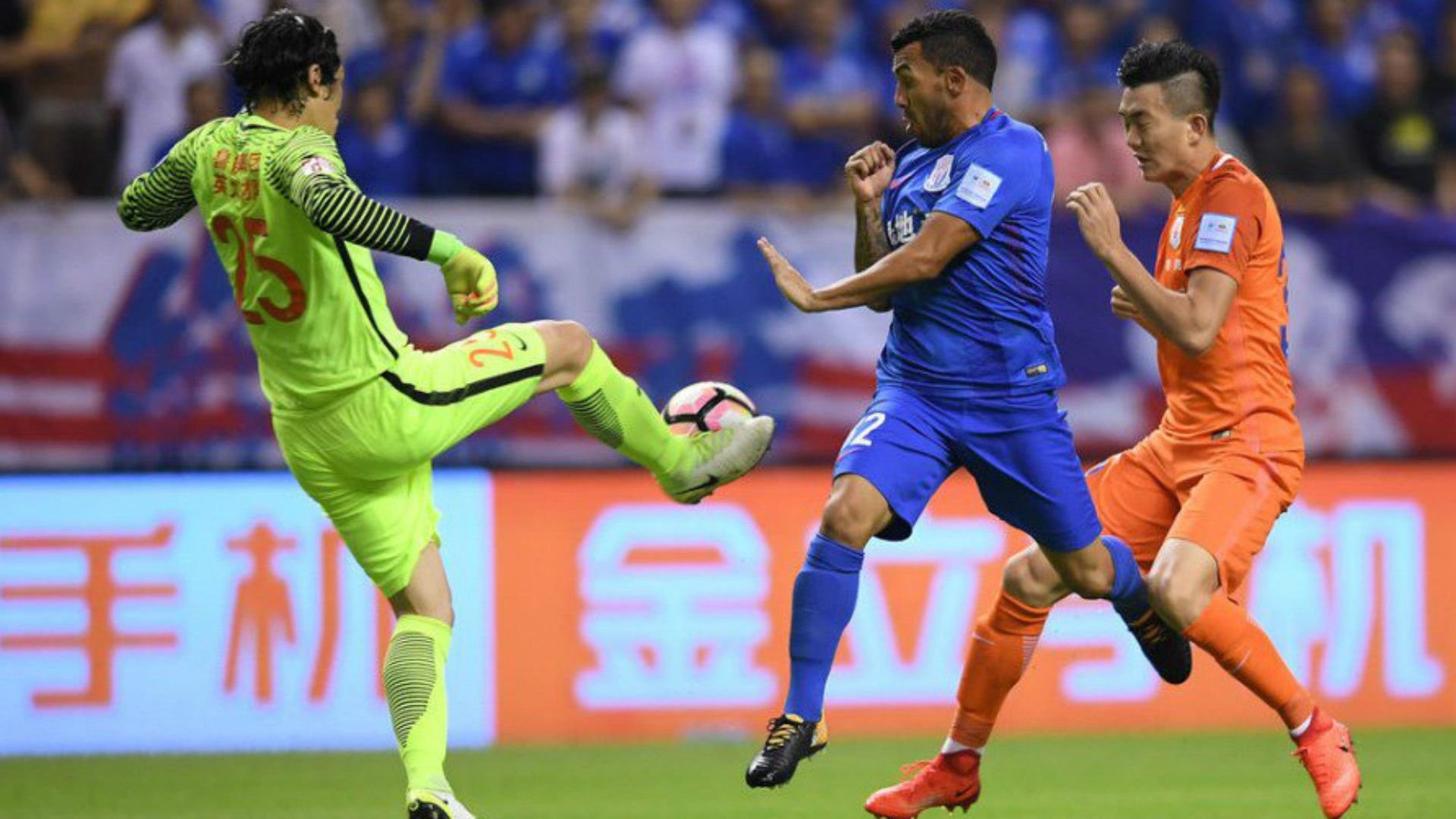 Carlos Tevez Shanghai Shenhua Shandong Luneng China FA Cup 02082017
