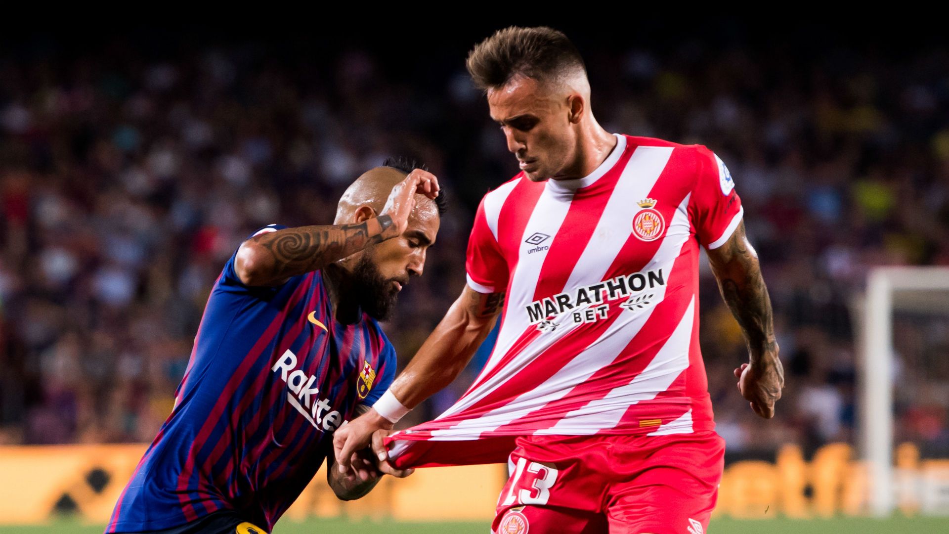 Arturo Vidal Aleix Garcia Barcelona Girona