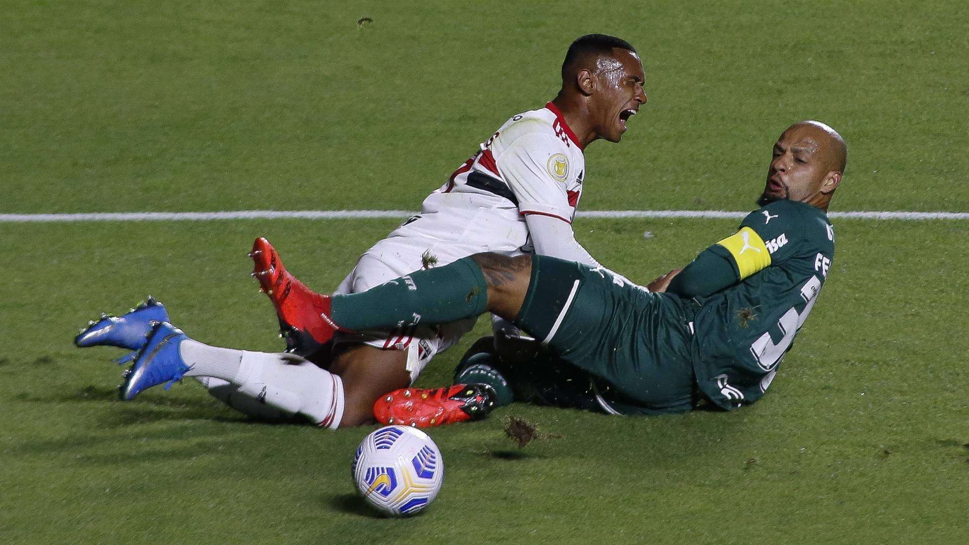 Marquinhos Felipe Melo São Paulo Palmeiras Brasileirão 31072021