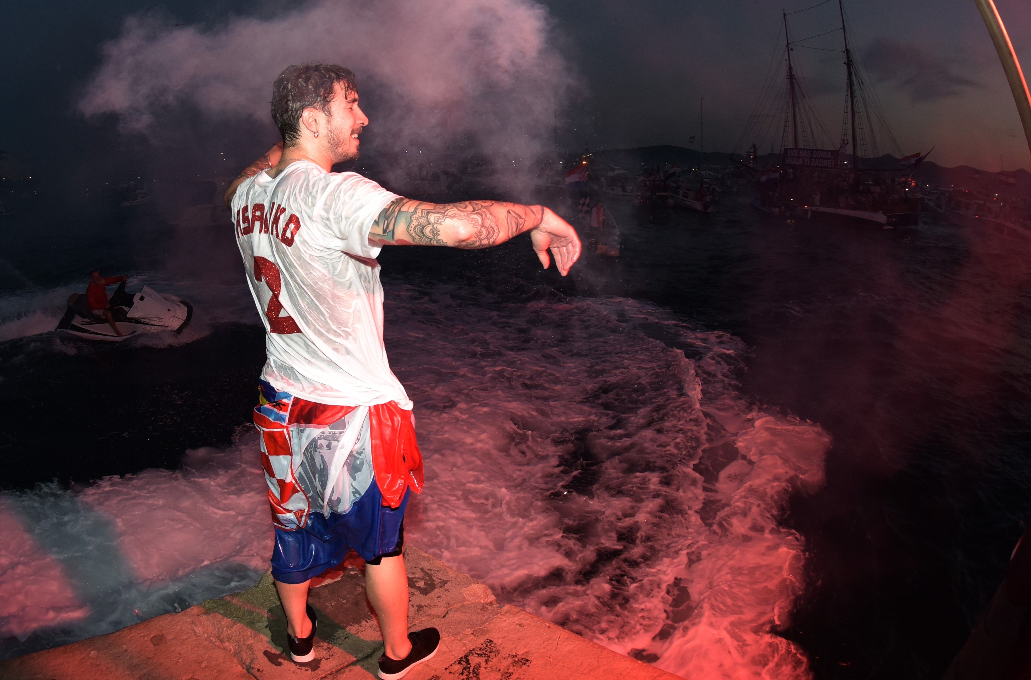 croatia - zadar - sime vrsaljko - welcome party - 17072018