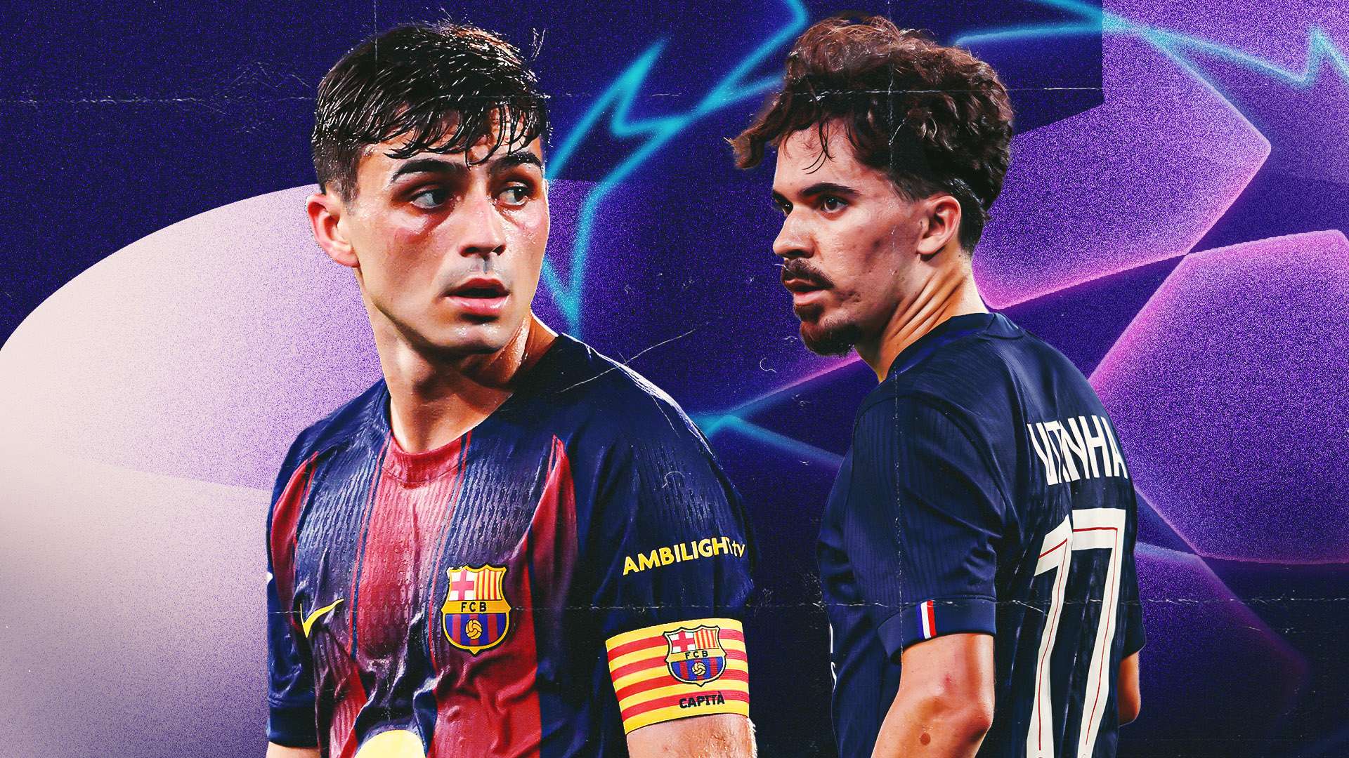 Pedri Vitinha Barcelona PSG GFX