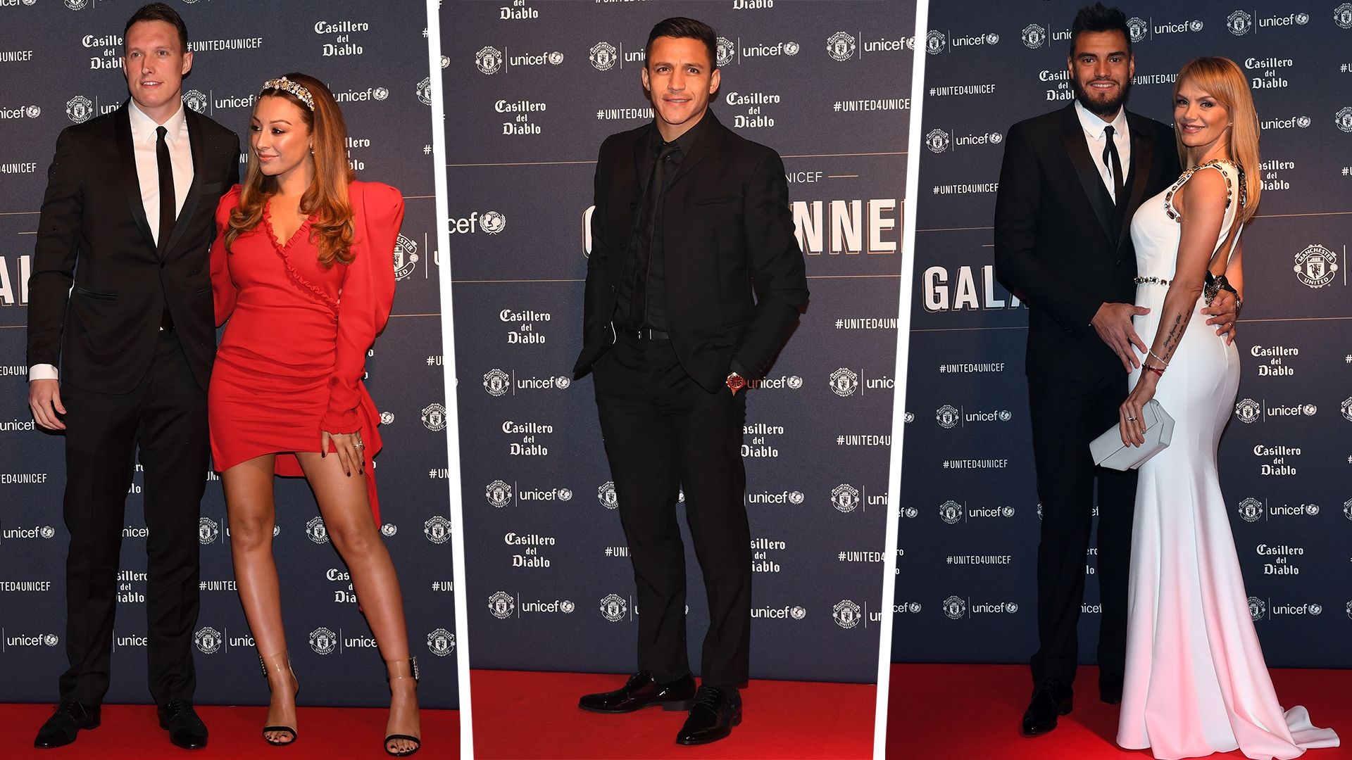 Phil Jones Kaya Jones Alexis Sanchez Sergio Romero Eliana Guercio Man Utd 2019