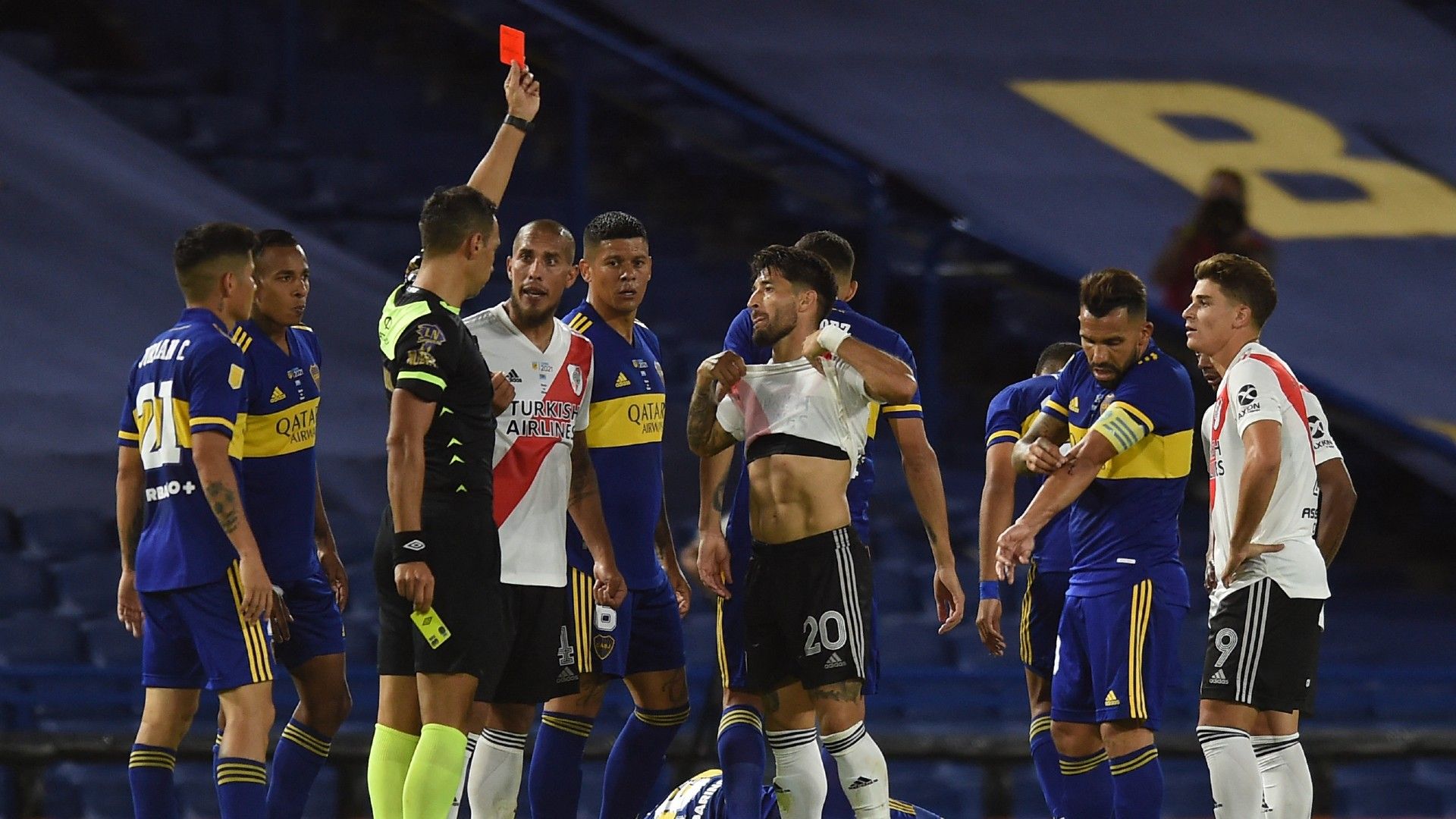 Facundo Tello Boca River Clasico Interzonal Copa de la Liga Profesional 2021