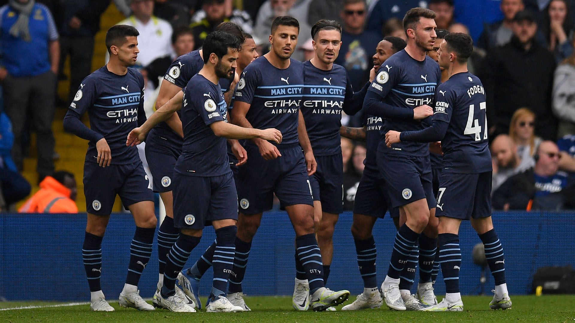 Rodri Man City celebrating 2021-22