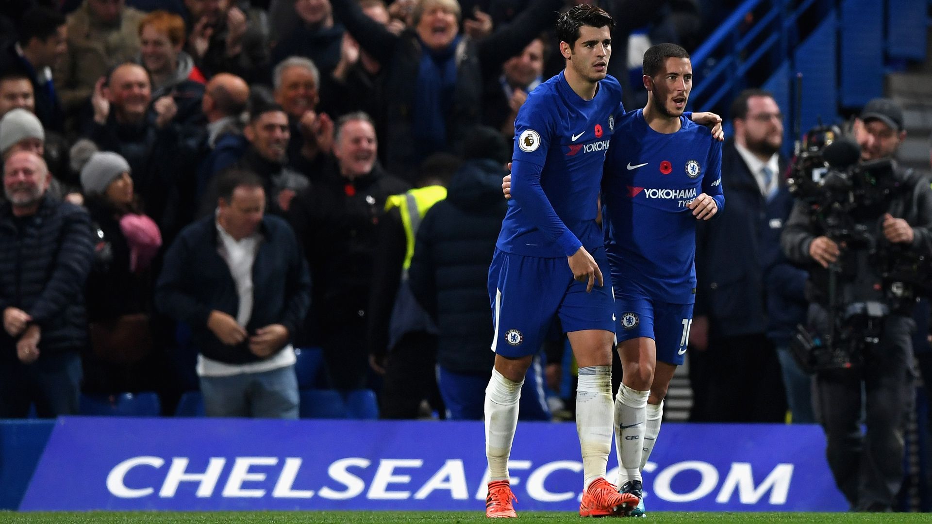 Alvaro Morata Chelsea ManUnited Premier League 05112017