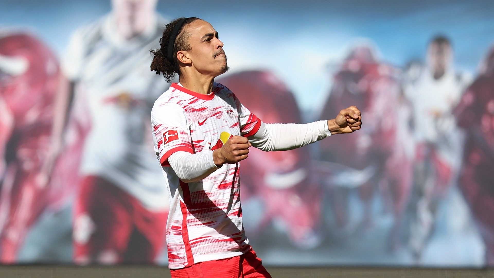 Yussuf Poulsen of RB Leipzig