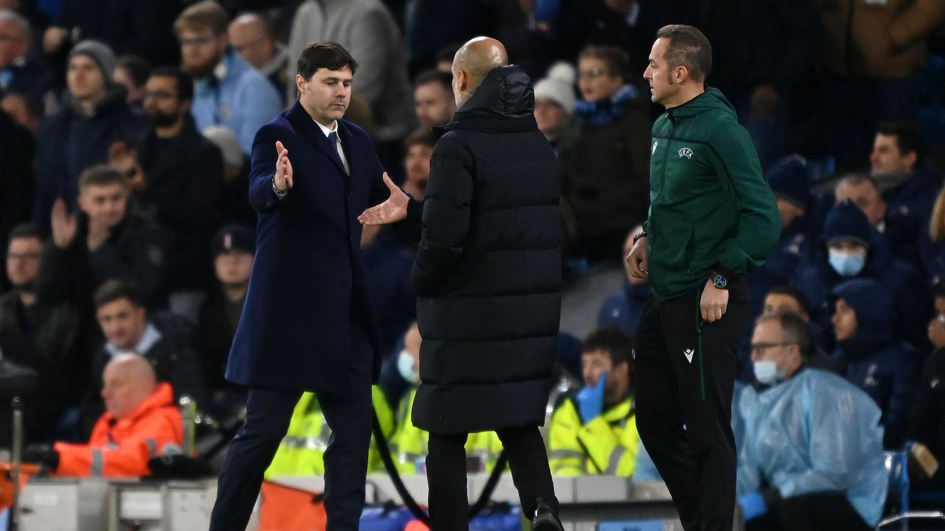 Mauricio Pochettino & Pep Guardiola - Manchester City vs PSG Champions League 24112021