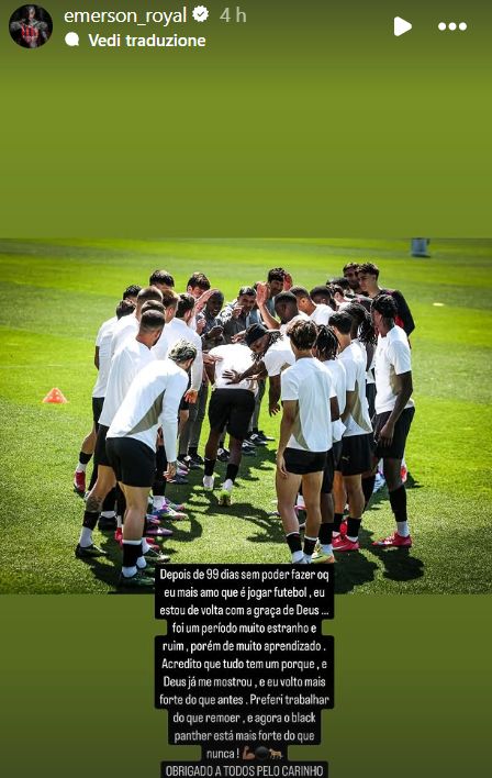 Emerson Royal Instagram Story 02052025