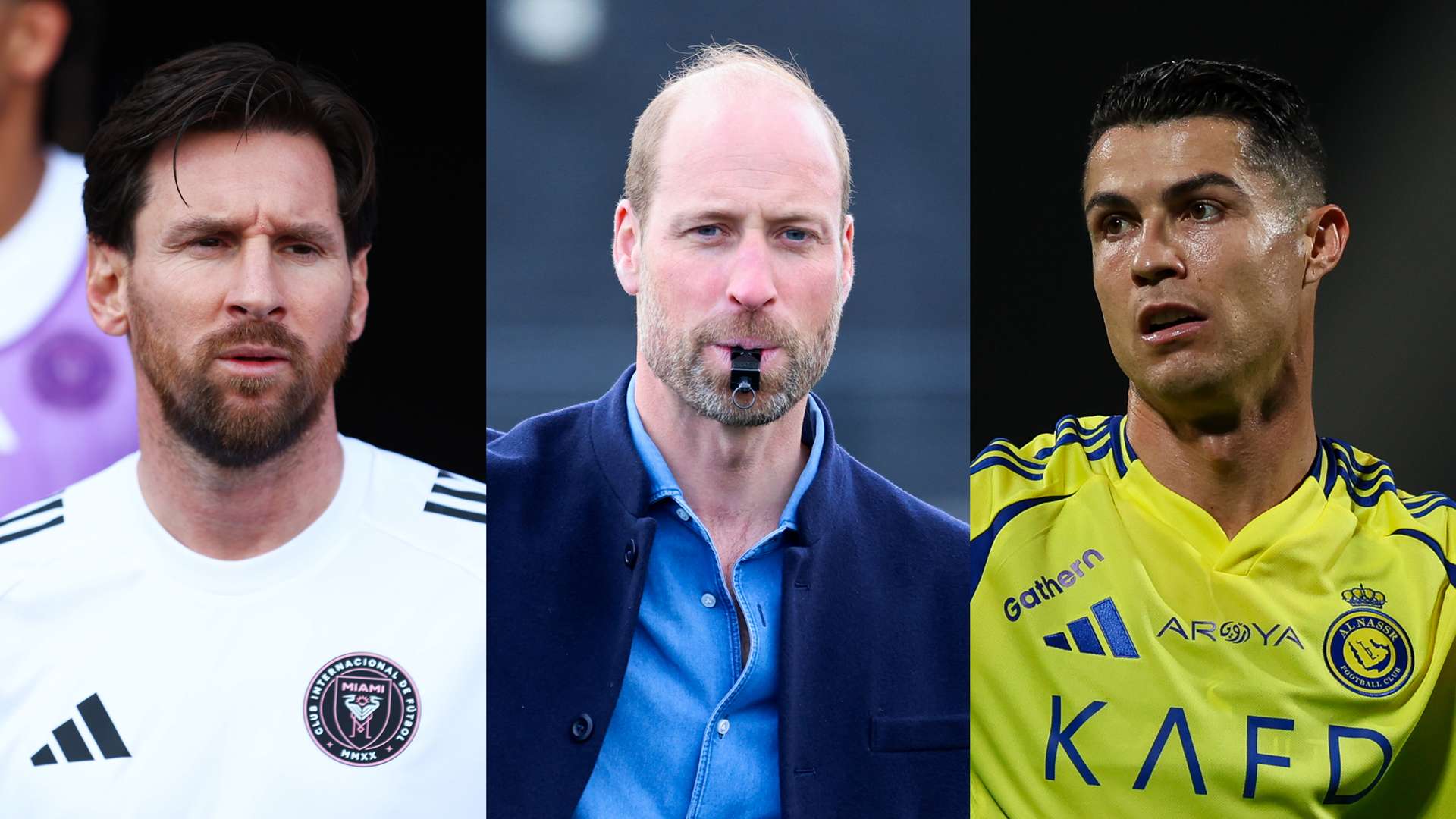 GFX Lionel Messi Prince William Cristiano Ronaldo